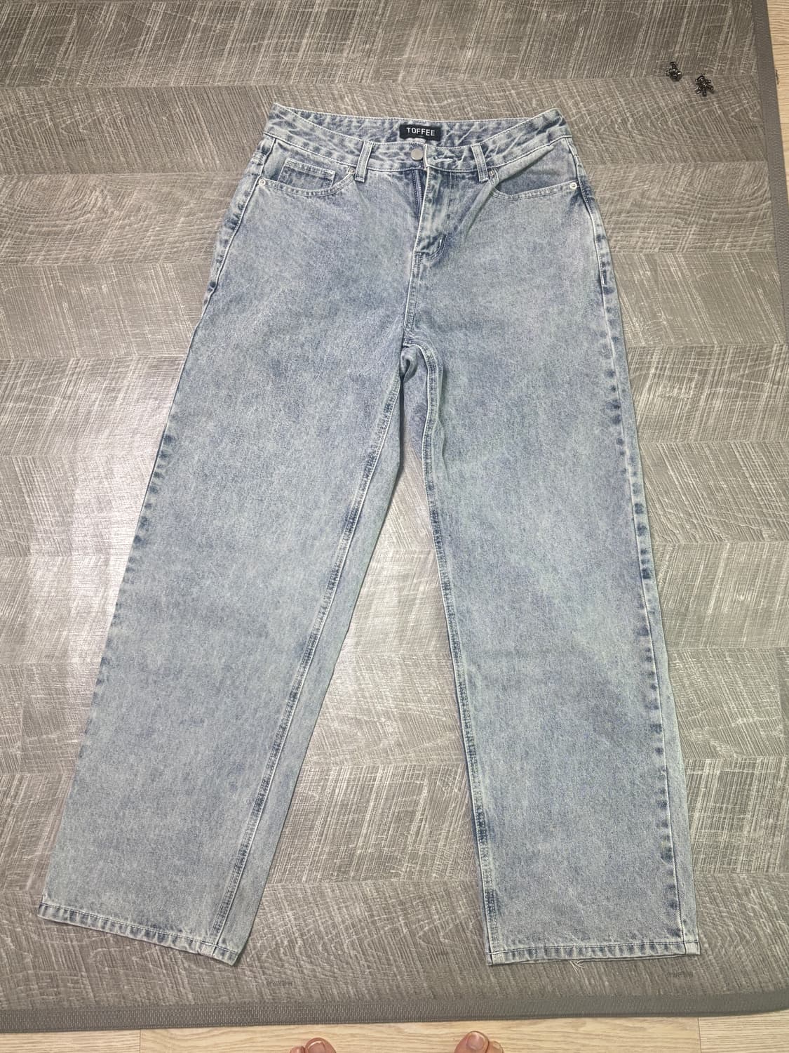 TOFFEE 브랜드의 연청 와이드 데님 팬츠M 상품이미지1
