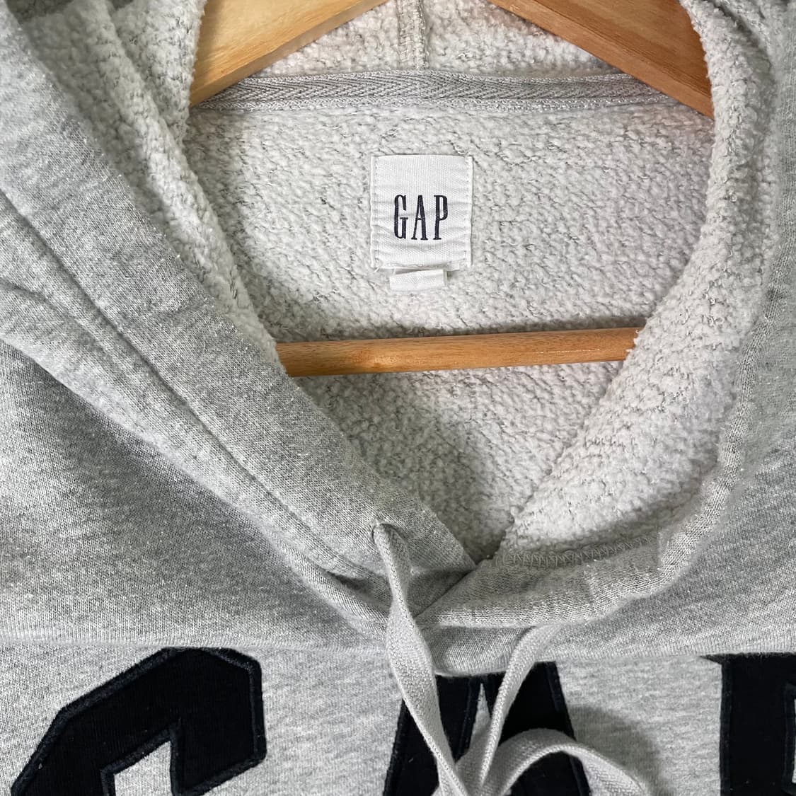 GAP 갭 빅로고 체크로고 후드티 그레이 M [051405] 상품이미지7