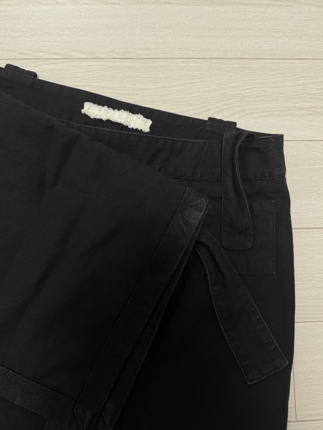 오프화이트 랩스커트 치마 블랙 상품이미지4
