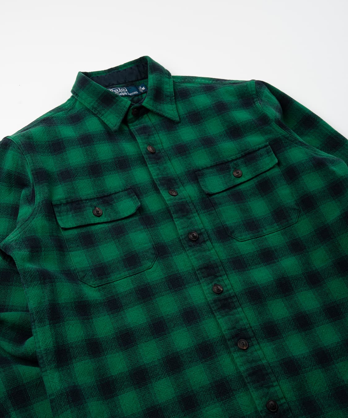 (100) 폴로랄프로렌 "그린 버팔로 체크" 플란넬 오버 셔츠  상품이미지3