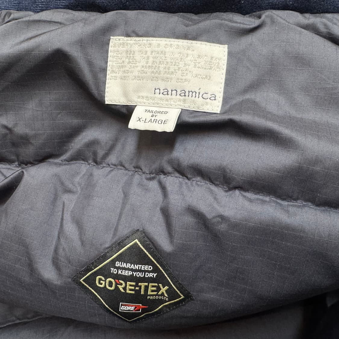 나나미카 다운코트 네이비  XL 패딩 상품이미지3