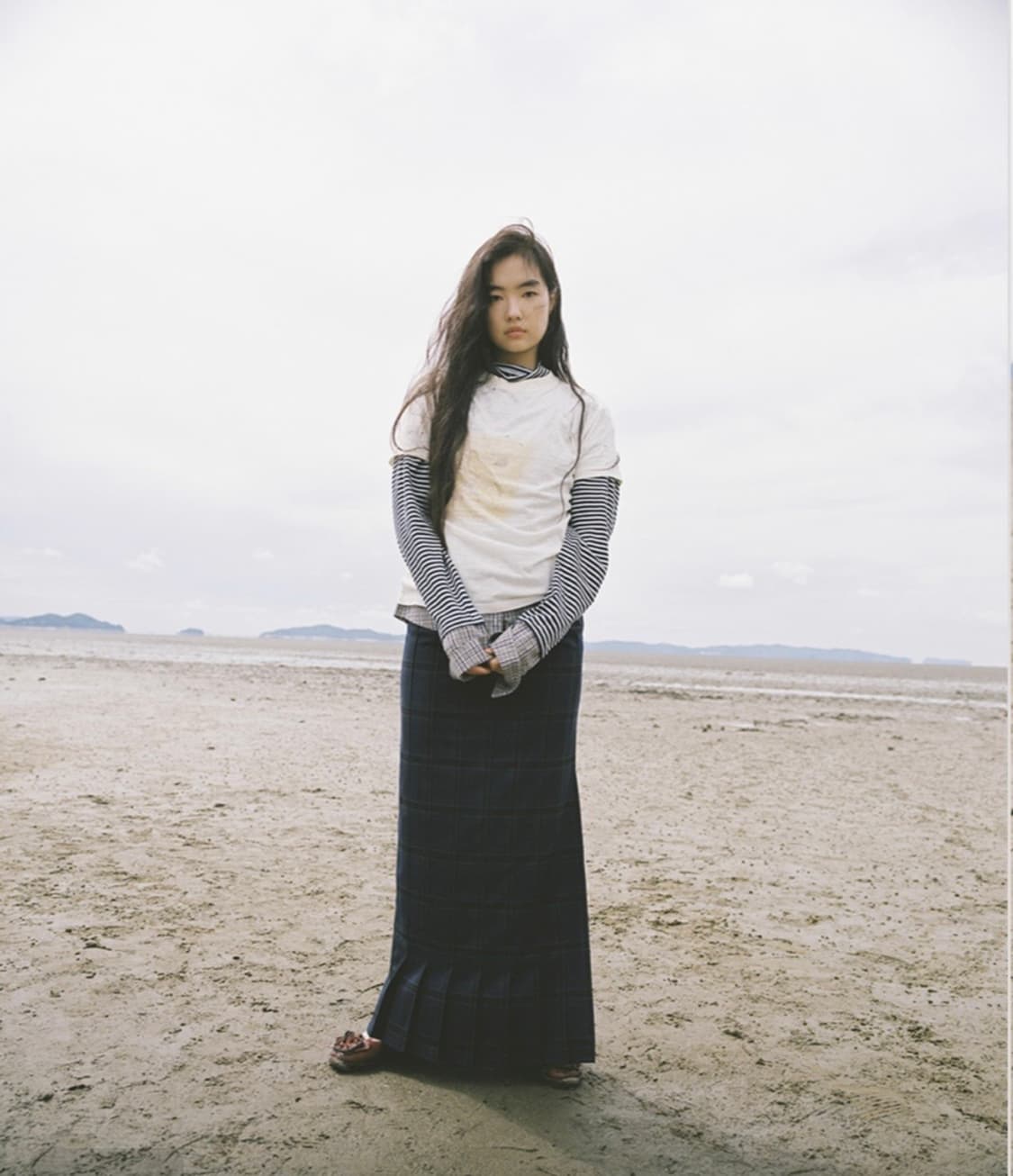 Petit-Pleated Unni's Long Skirt 상품이미지1