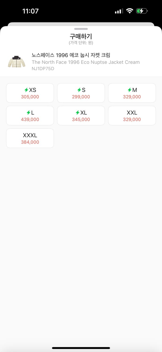 (L)노스페이스 1996 에코 눕시 자켓 크림 상품이미지2