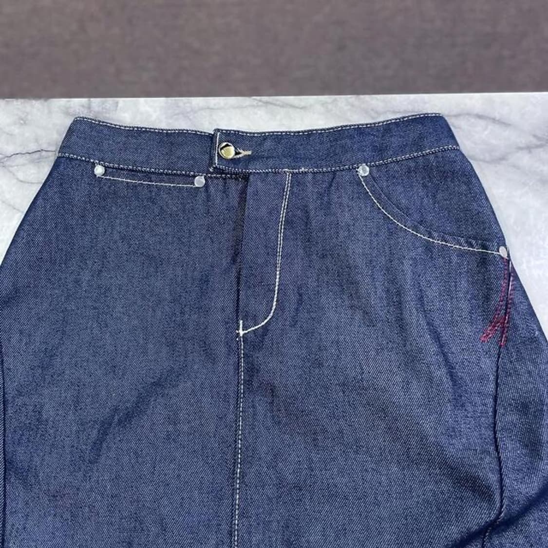 리바이스 엔지니어드 백플리츠 데님 스커트 (26)   상품이미지5