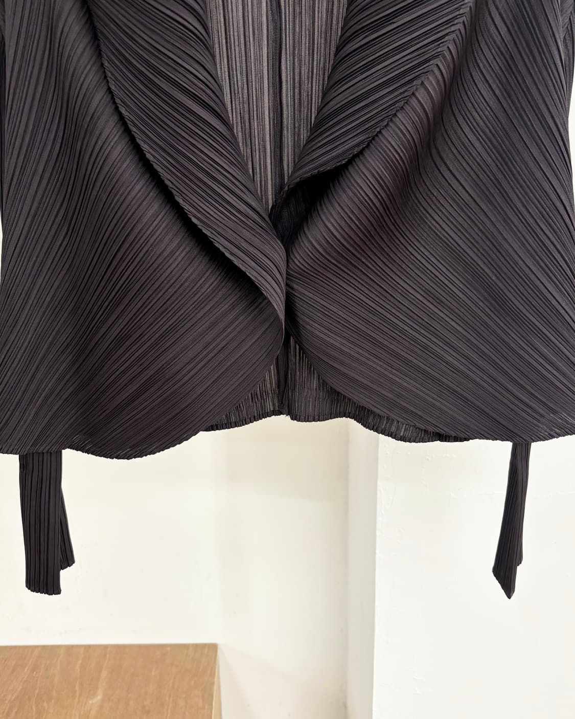 플리츠 플리즈 퍼플 브라운 가디건 상품이미지5