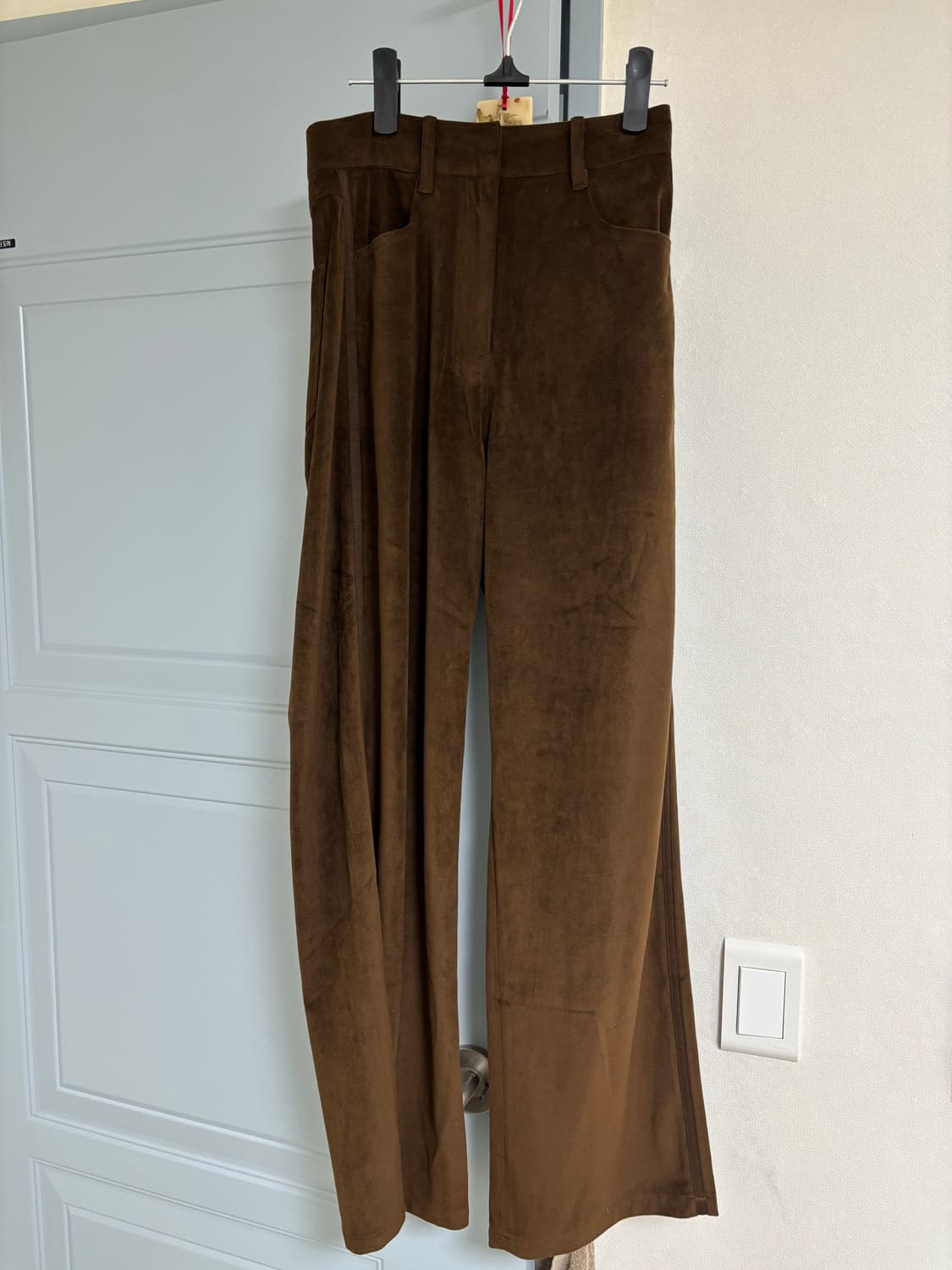 아모멘토 벨벳와이드 레그팬츠 상품이미지4