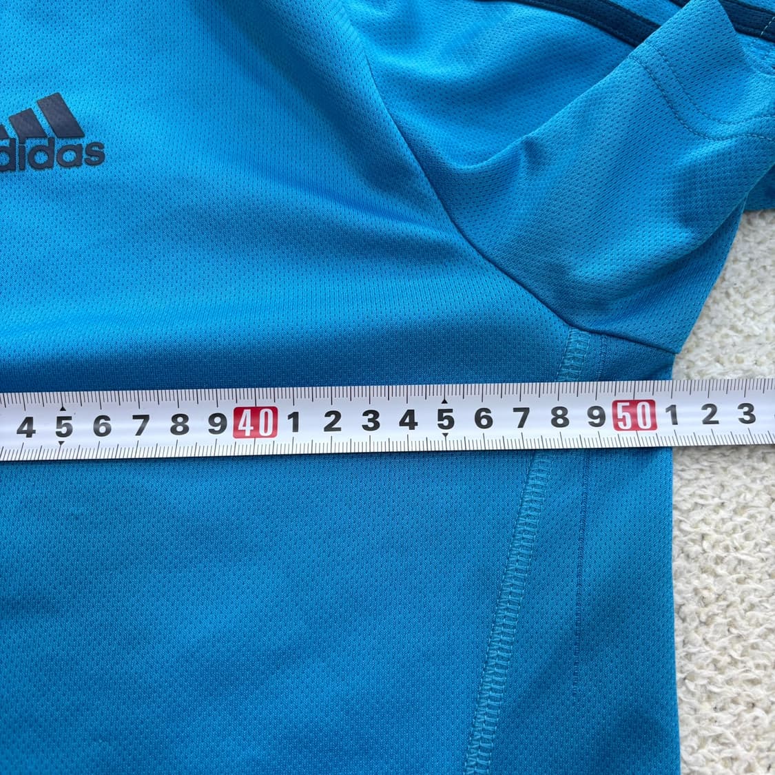 L 아디다스 삼선 져지 반팔 티셔츠 0410E 상품이미지7