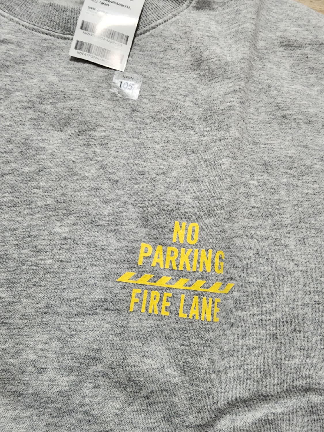탑텐맨투맨티셔츠105사이즈그레이 상품이미지3
