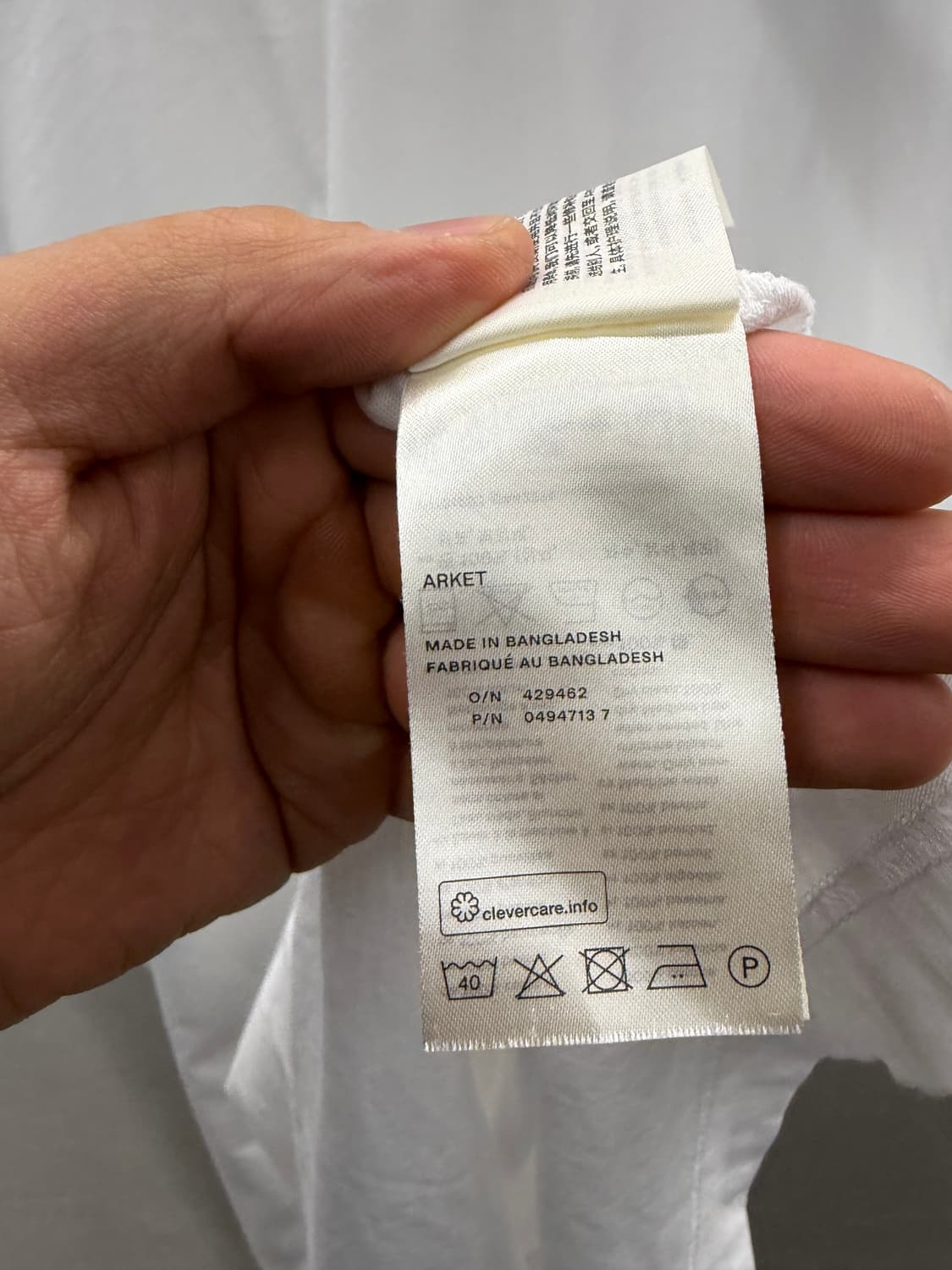  아르켓 화이트 코튼 티셔츠 XL 상품이미지6