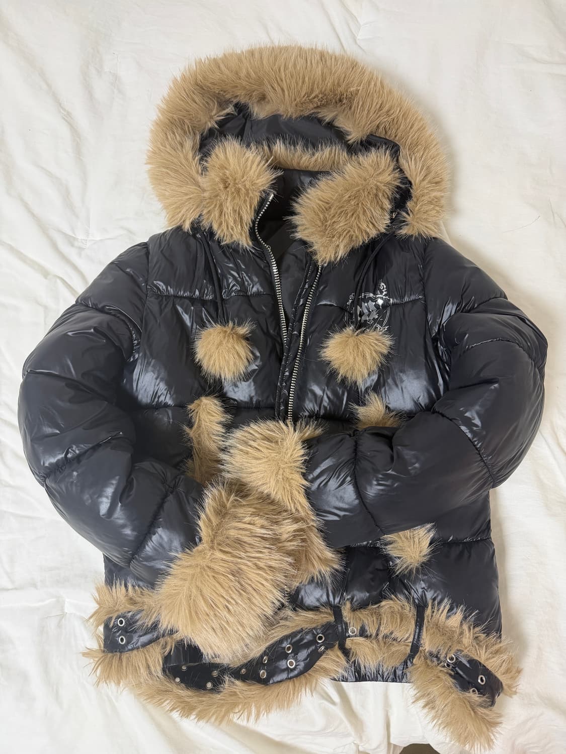 레이서 슬림 퍼리 자켓 상품이미지2