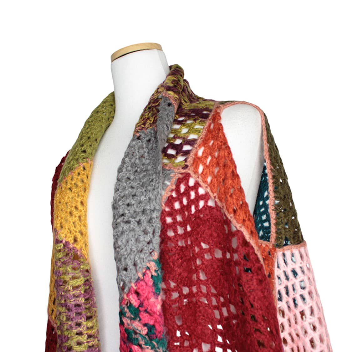 까마종 멀티컬러 니트 베스트 44, 55 상품이미지4