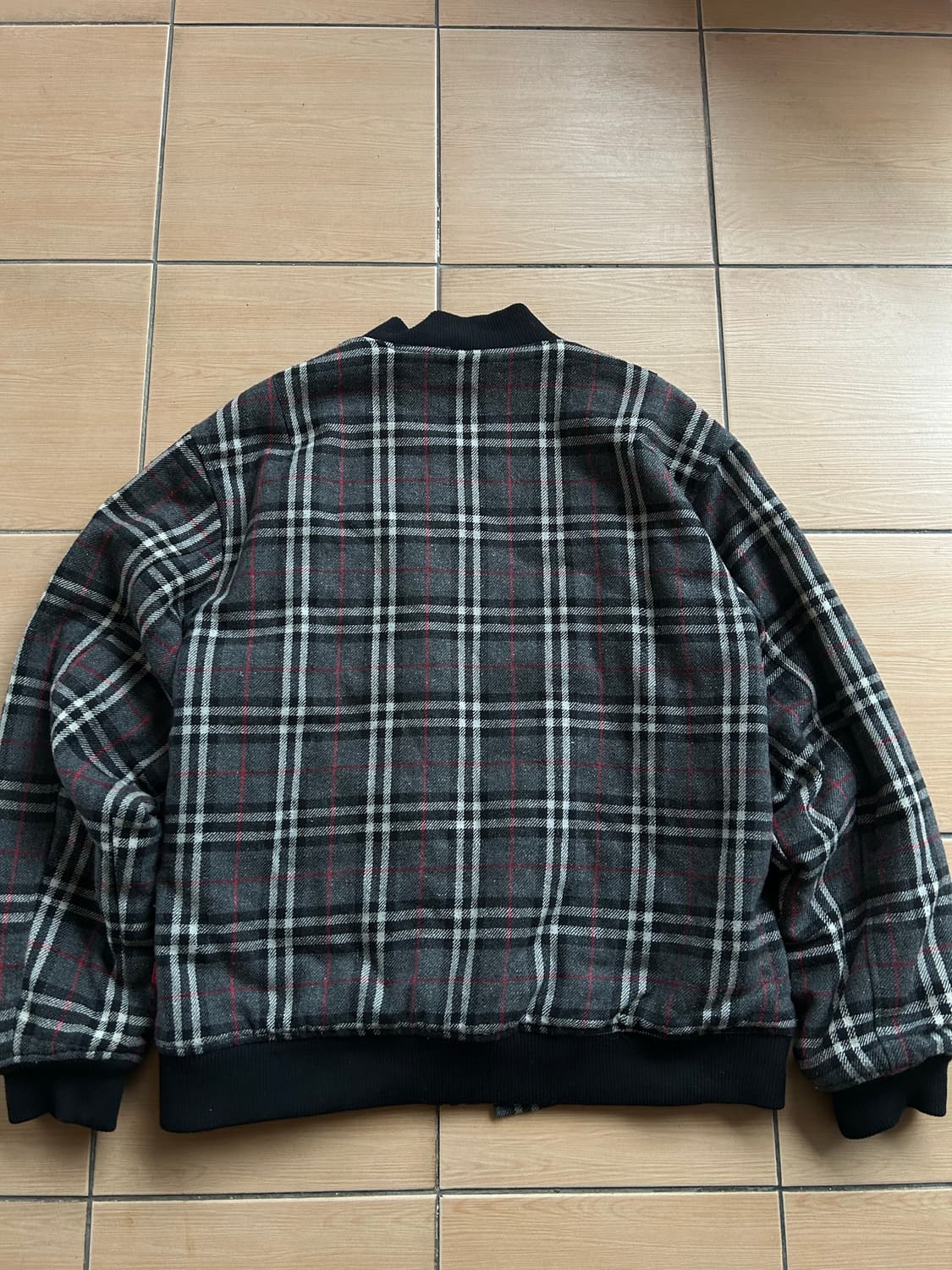 00’s 스투시 버버리 봄버자켓 상품이미지6