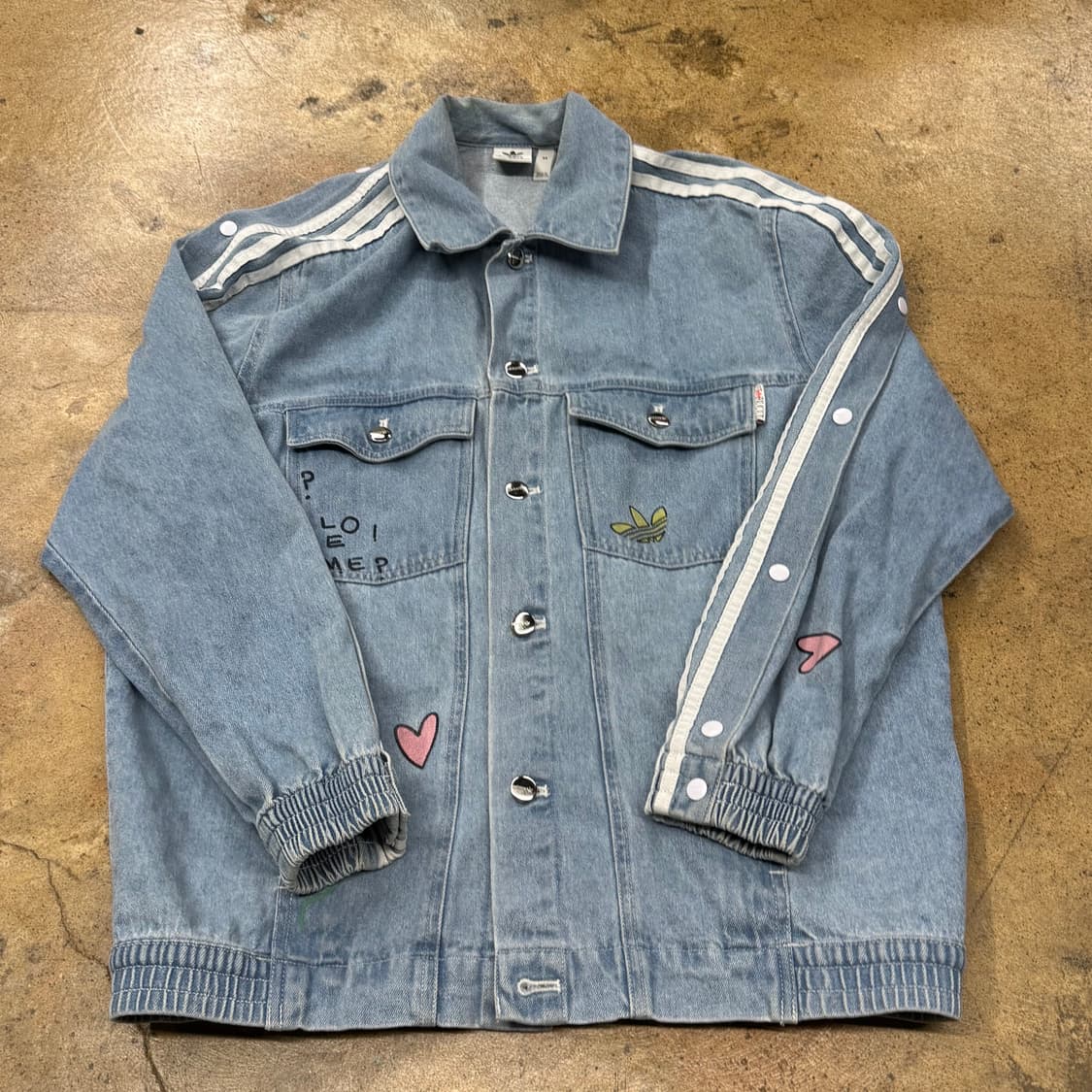 아디다스 연청 트랙탑 데님 자켓 상품이미지2