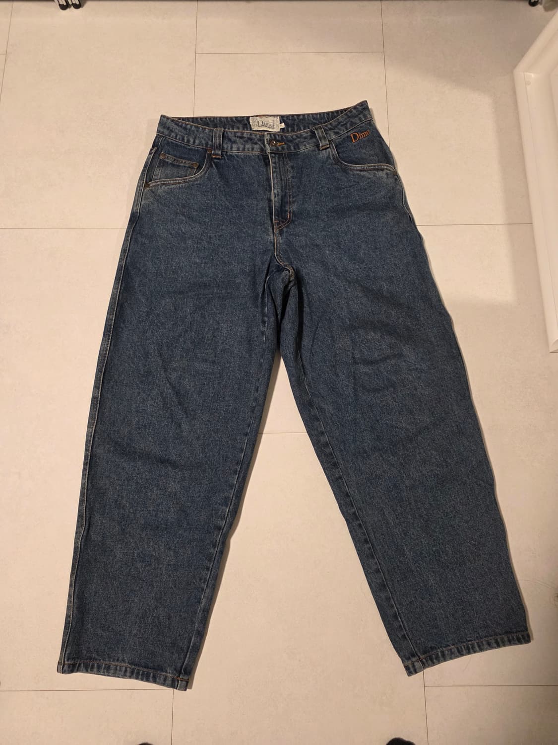 [32] 다임 배기진 스톤워시드 상품이미지1