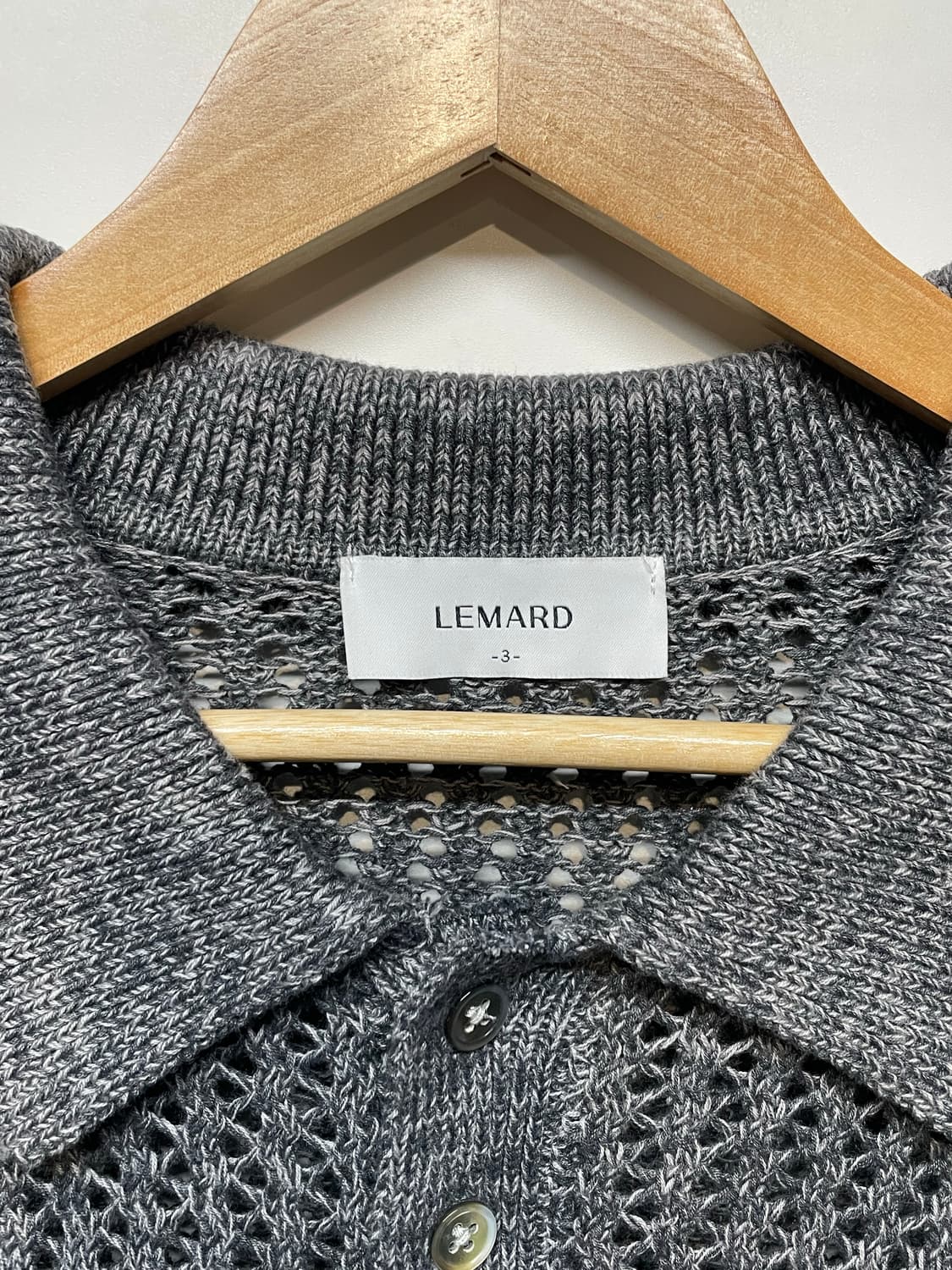 LEMARD 그레이 네트 니트 상품이미지6