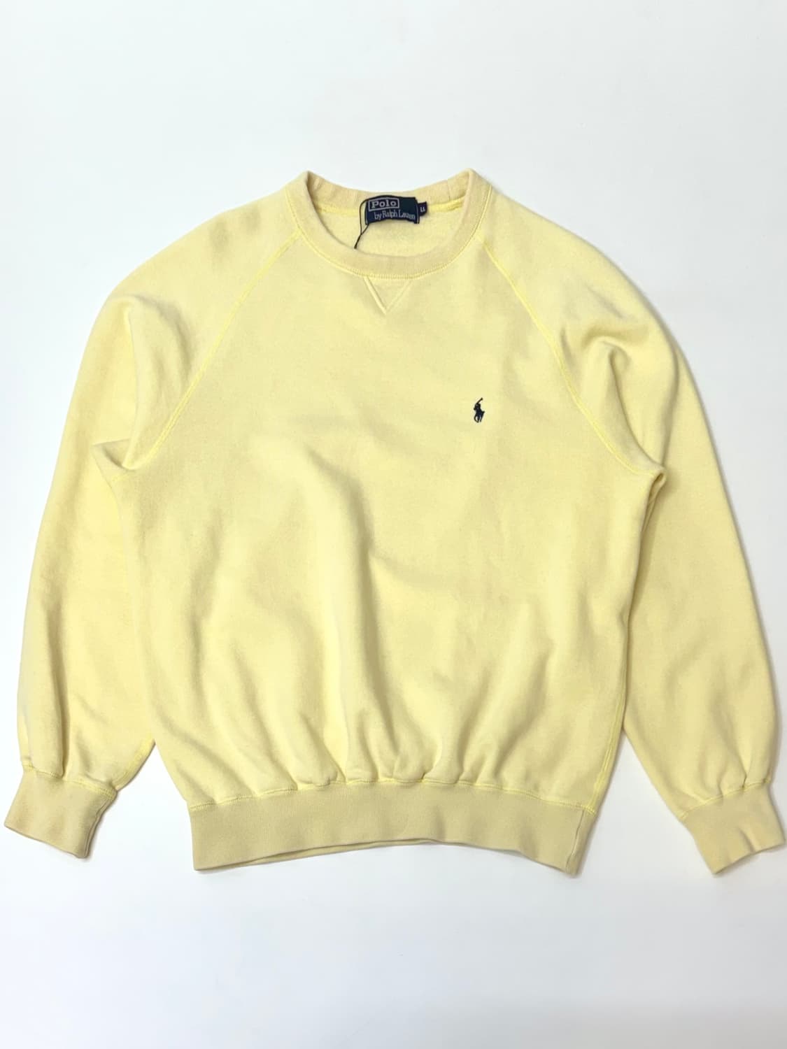 Polo 폴로 랄프로렌 옐로우 크루넥 기모 스웻셔츠 상품이미지1