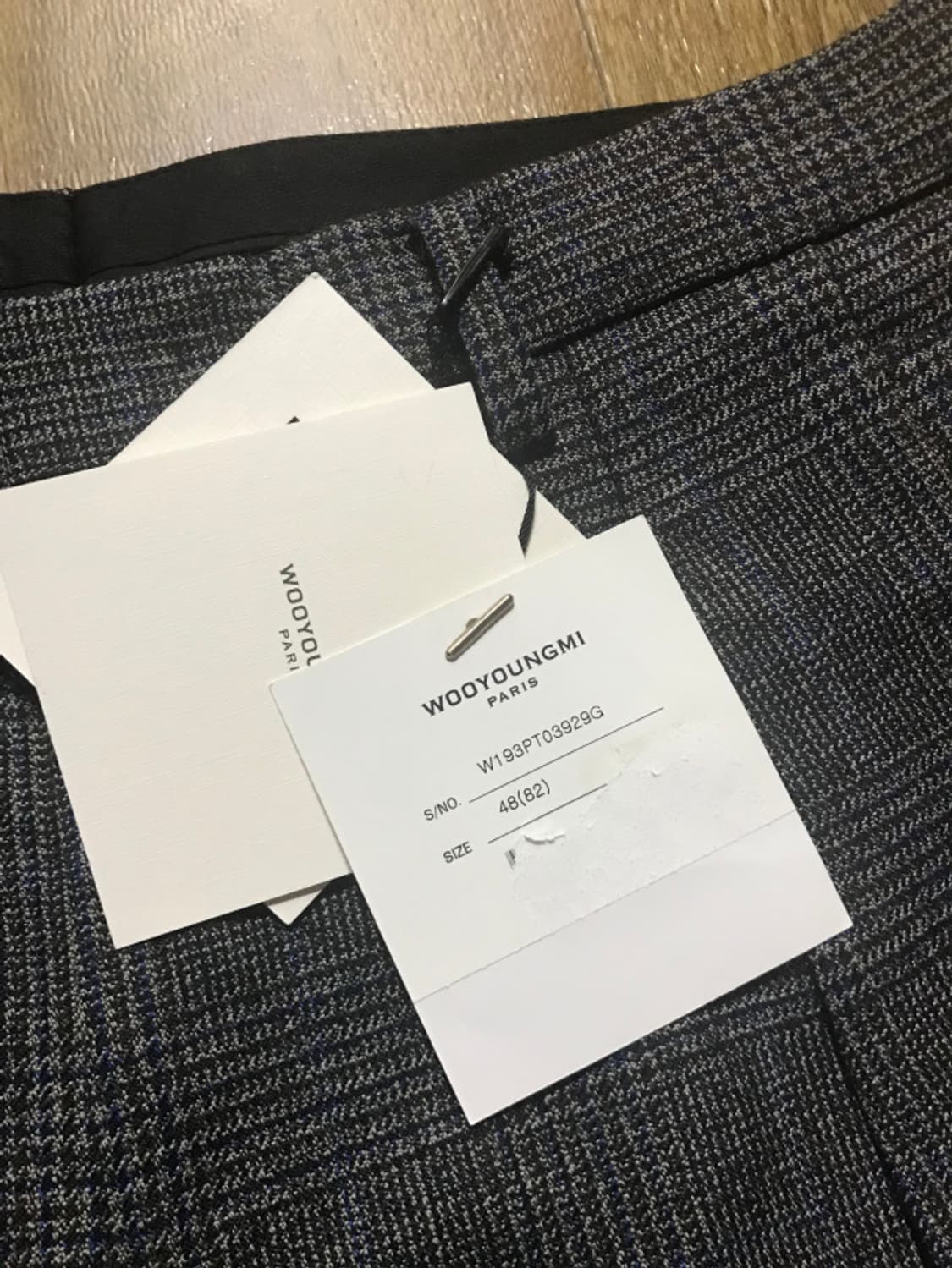 우영미 19FW 메인체크 턴업 팬츠 (새상품) 상품이미지6