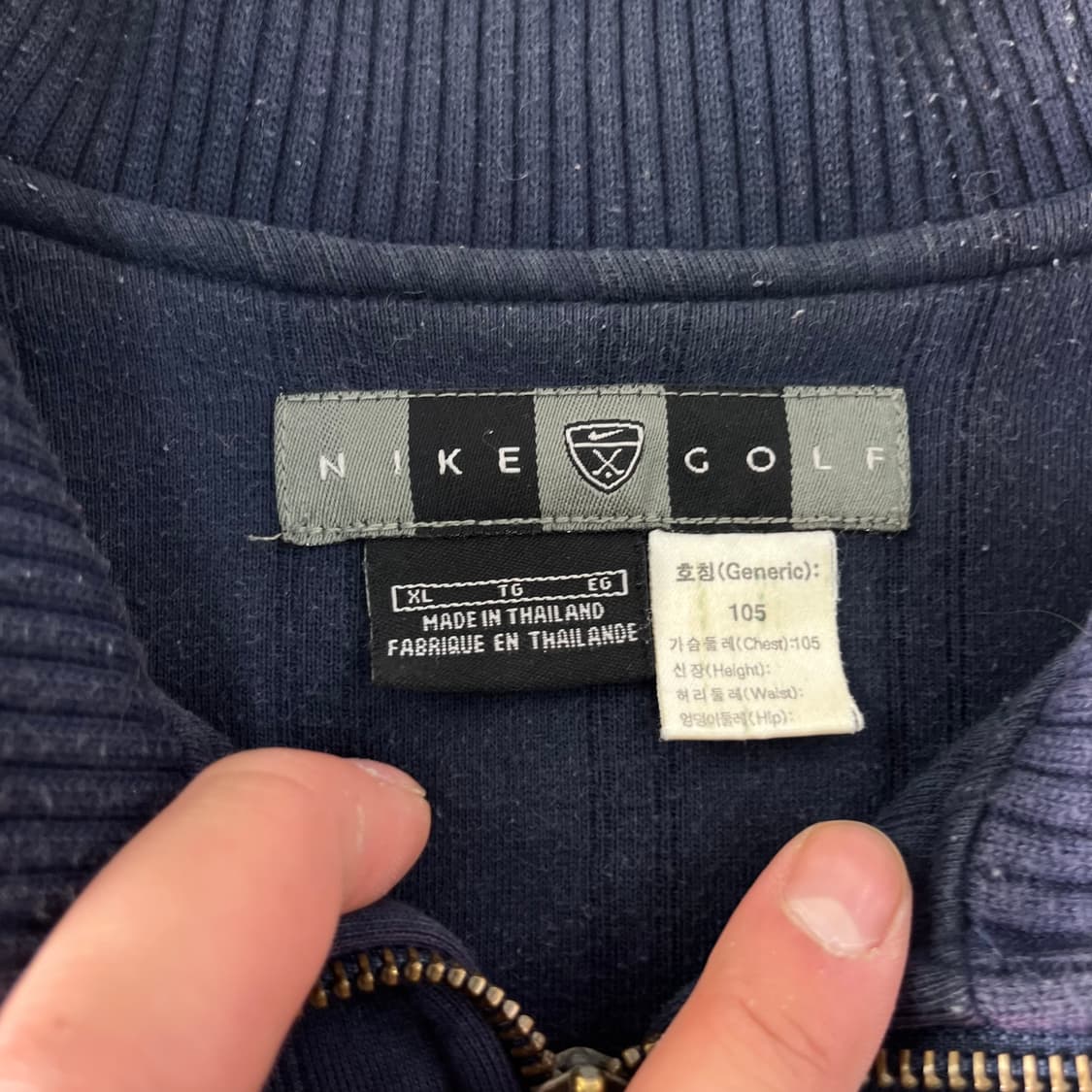 105 나이키 골프 스트라이프 반집업 맨투맨 상품이미지3