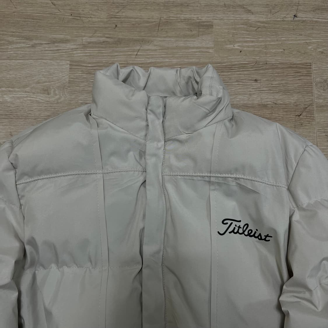 타이틀리스트 골프웨어 와펜 하이넥 패딩 점퍼 [아이보리] 2XL/110 상품이미지2