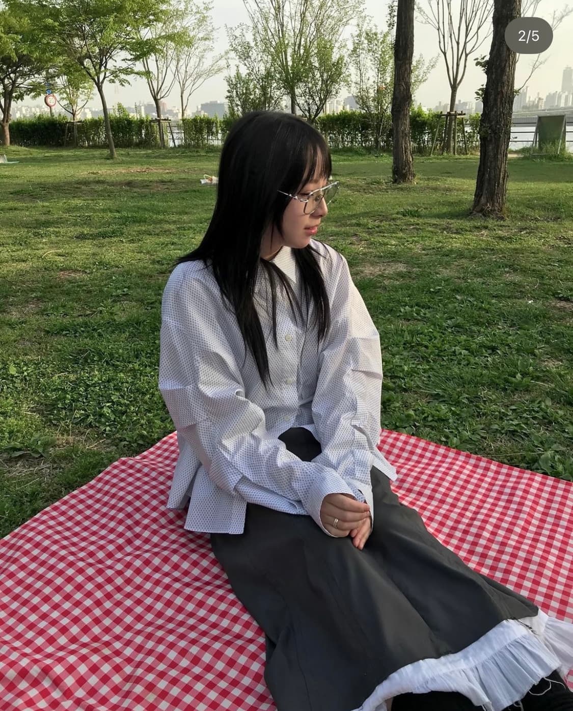 로레일즈 도트 오버 셔츠 상품이미지4