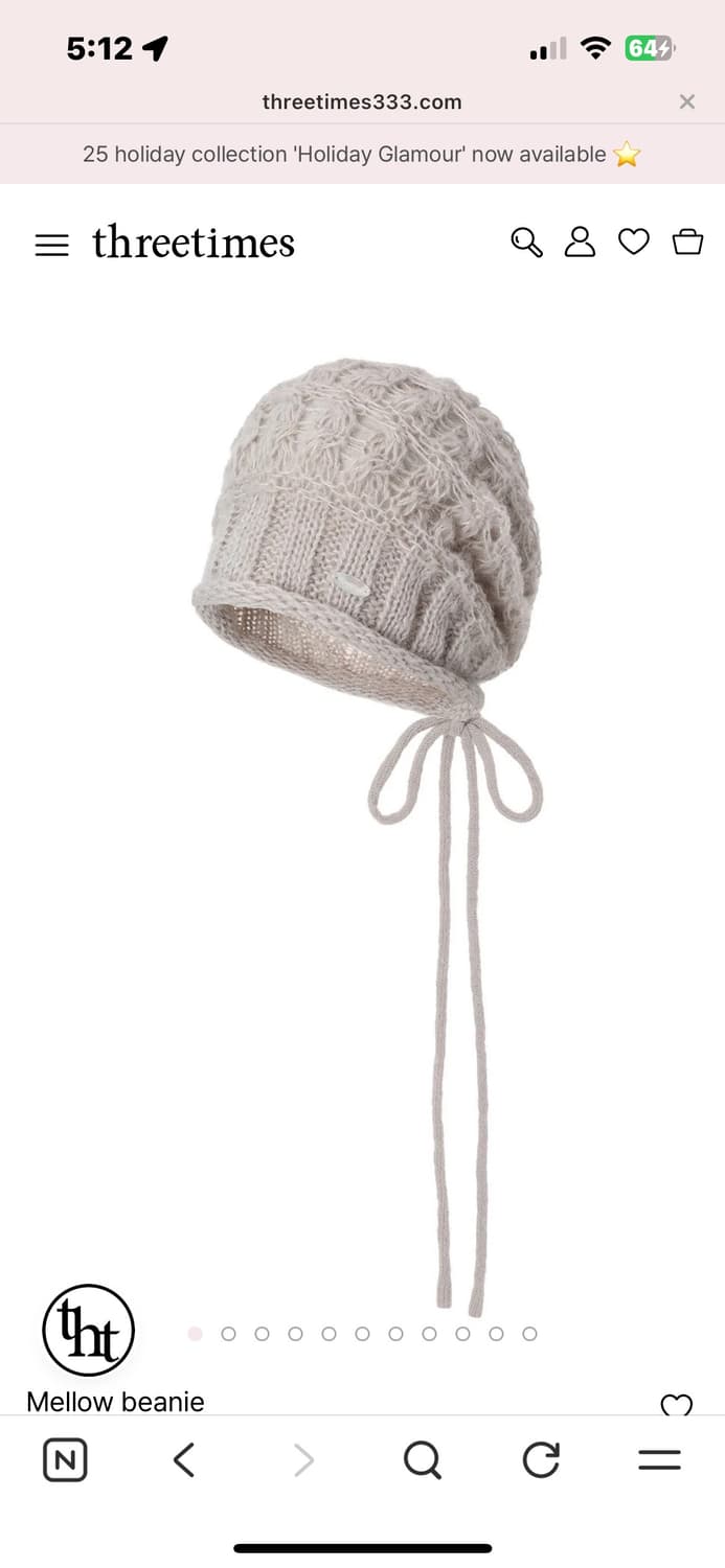 (구해요) 쓰리타임즈 멜로우 비니 구해요 상품이미지1