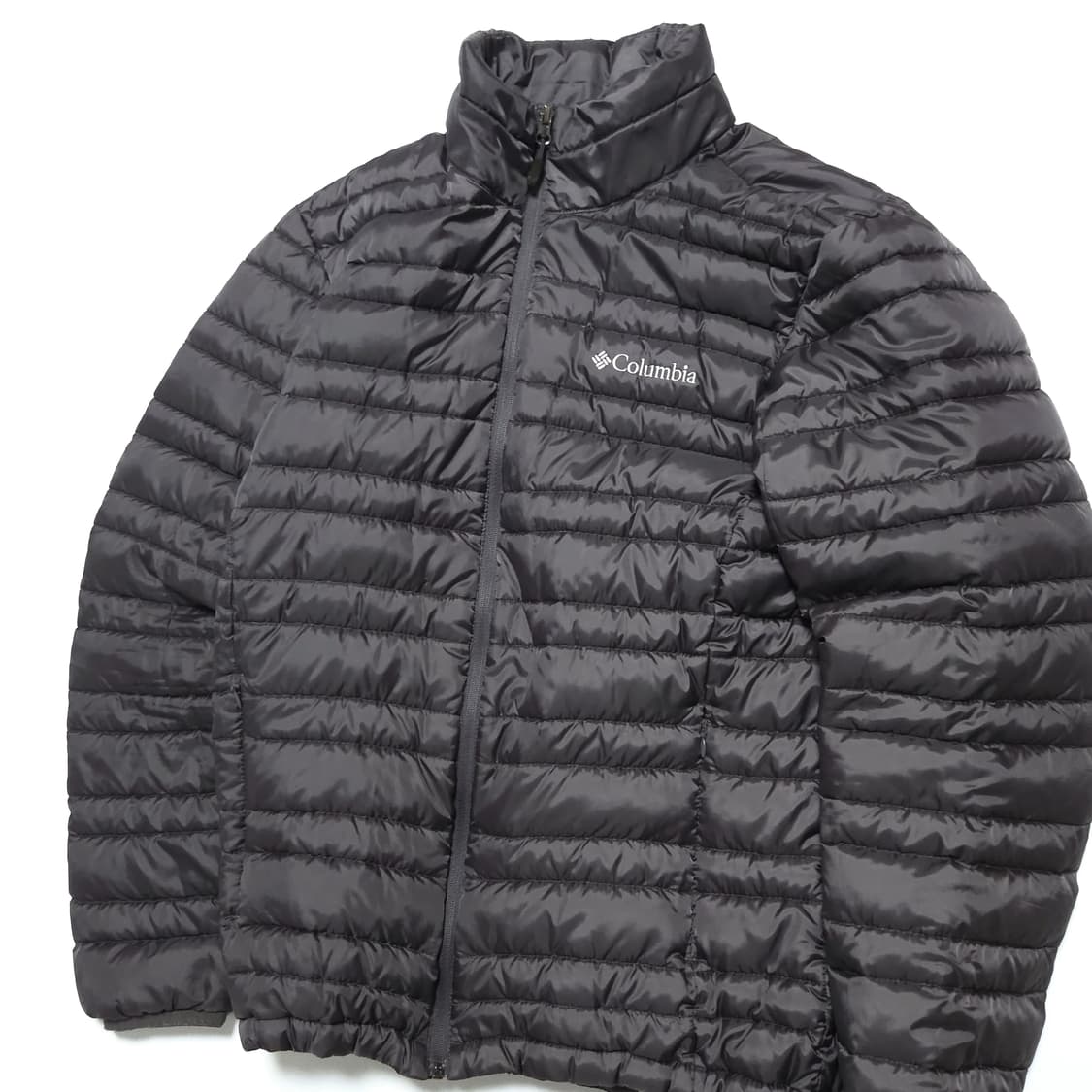 컬럼비아 구스다운 애벌레 경량 패딩 자켓 샤크그레이 상품이미지3