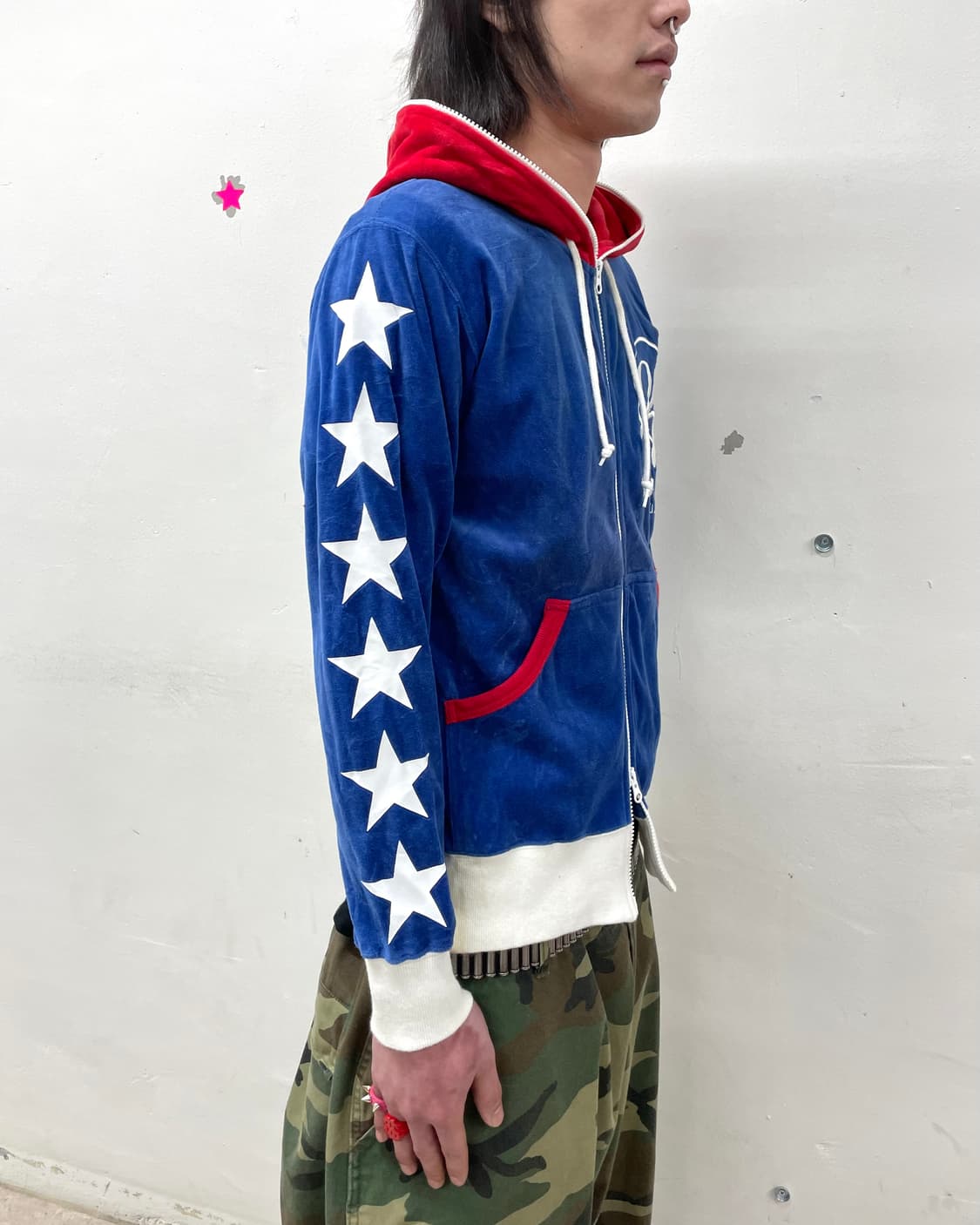 Star 24 Blue Hooded Zip-Up  상품이미지3