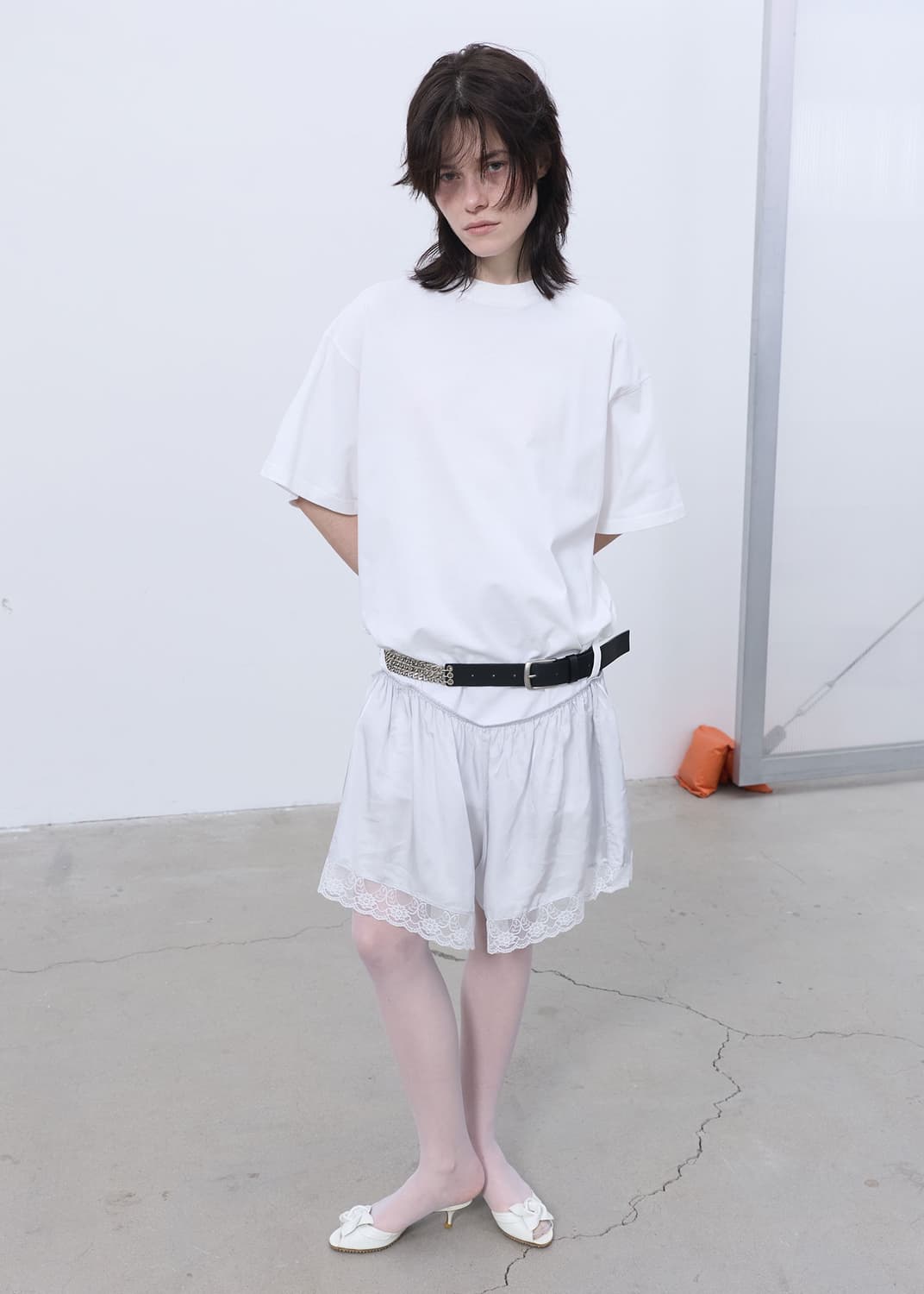 LCDC SEOUL LACE TRIM JERSEY DRESS 상품이미지3