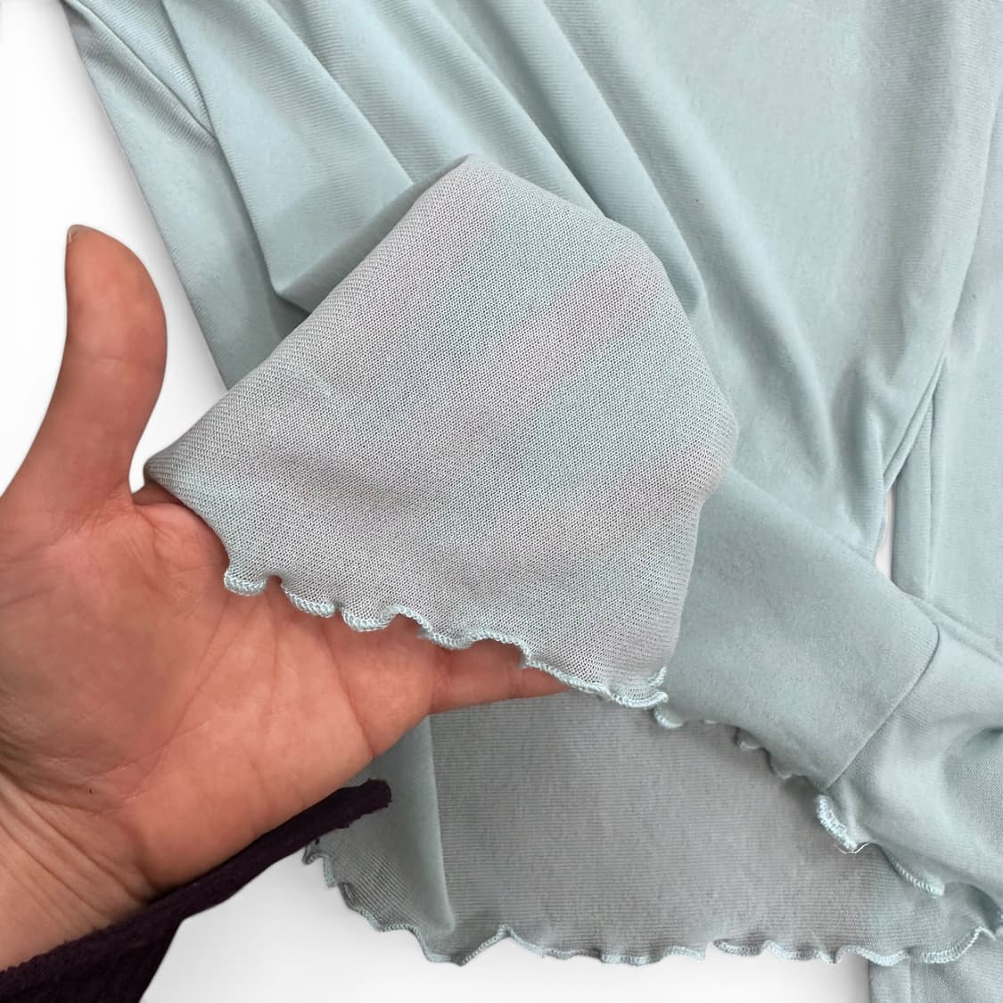 Blue Printing See Through Top 상품이미지7