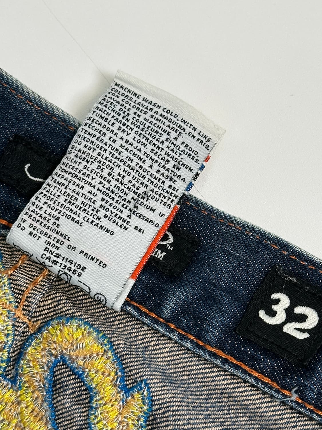 Y2K 에드하디 by Christian Audigier Japan 데님  상품이미지4