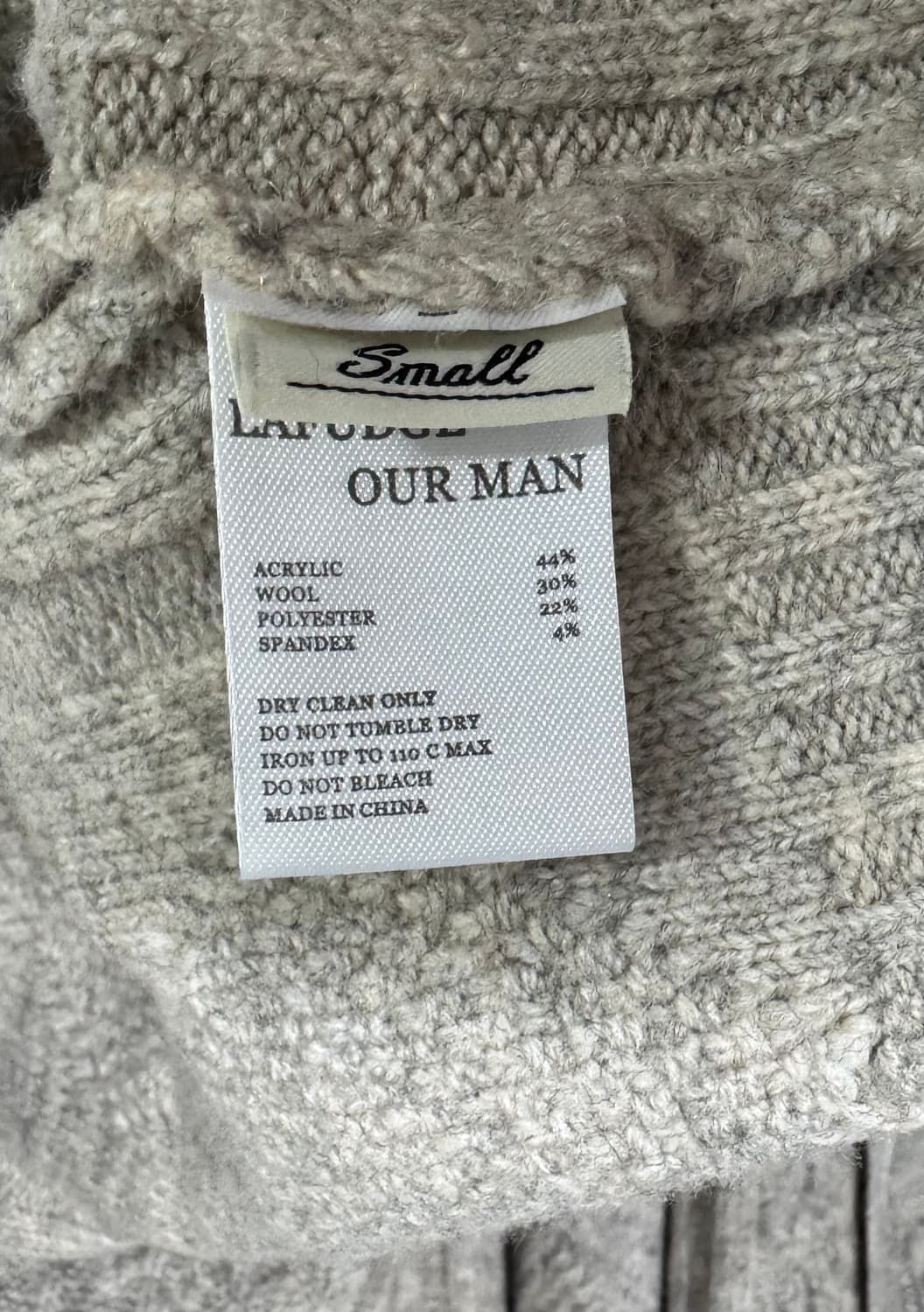 [새상품] 라퍼지스토어 울 니트 후드집업 상품이미지9