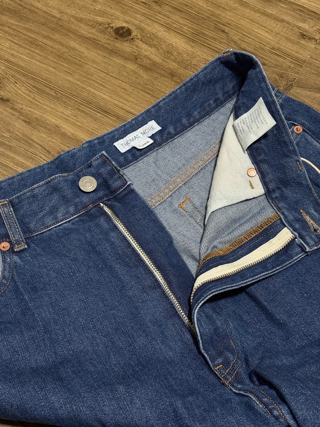 토마스모어 오가닉 와이드 데님팬츠34(XL) 상품이미지6