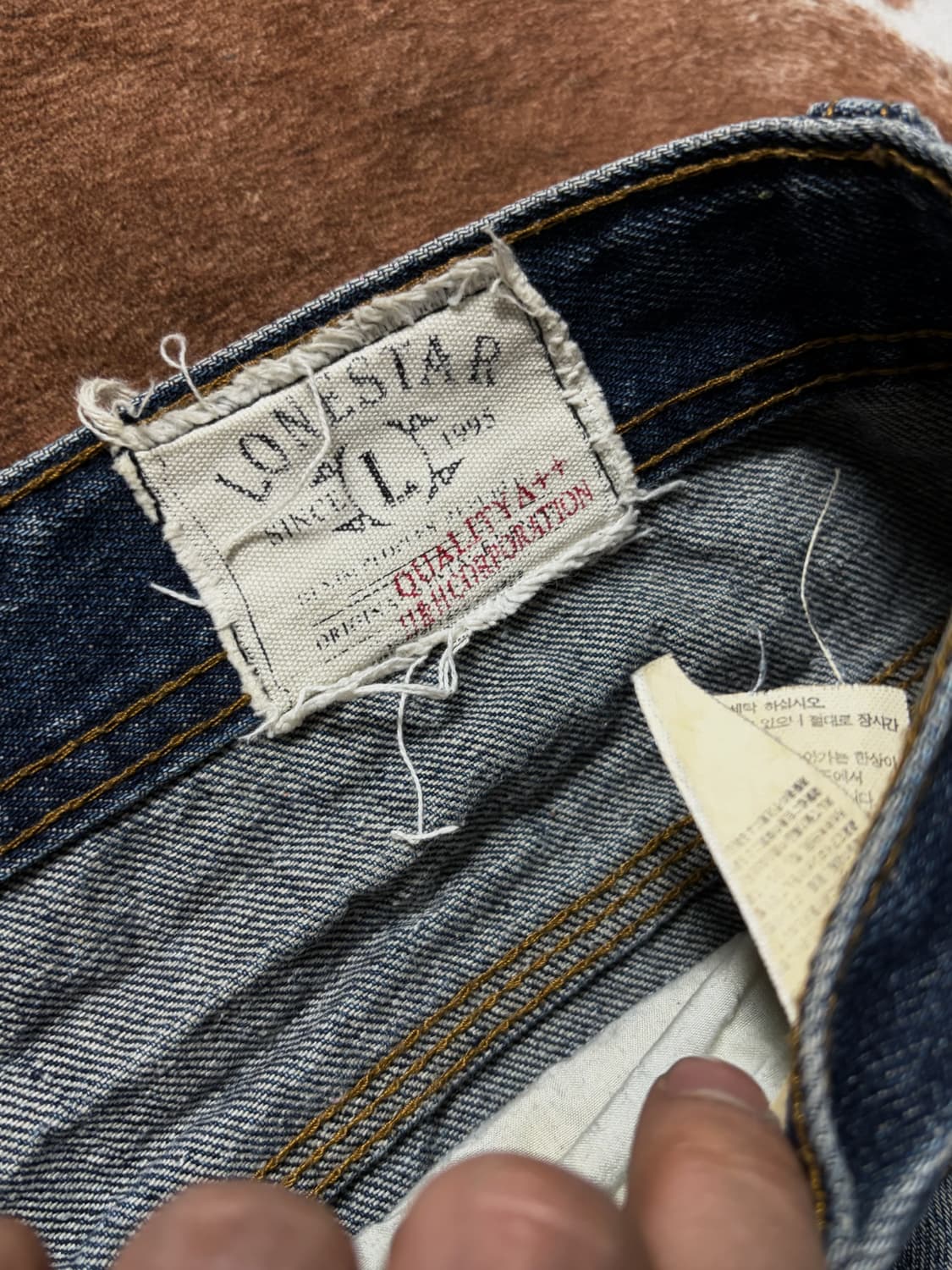 레귤러 데님팬츠 데미지 커스텀 상품이미지8
