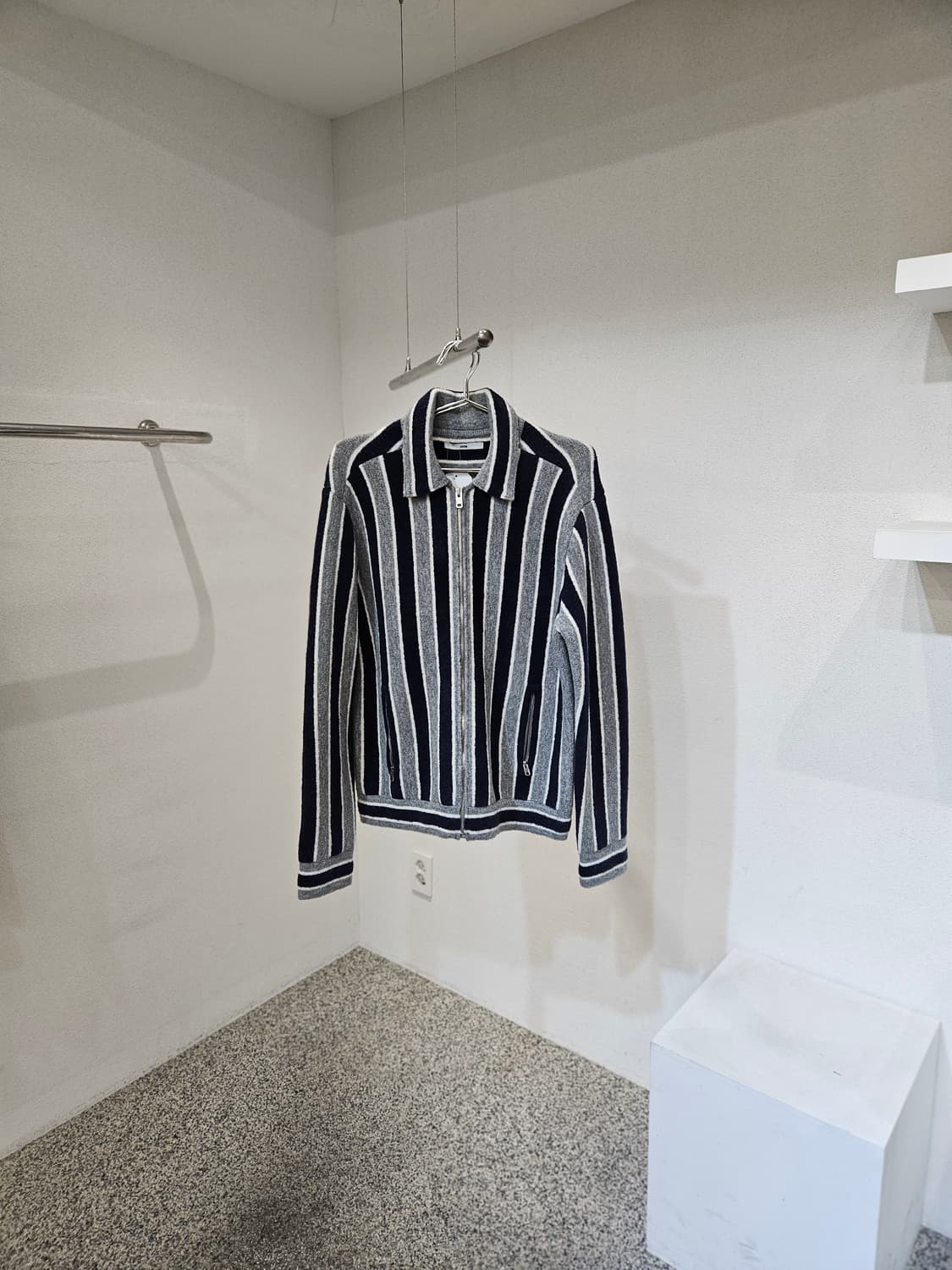 시스템옴므 울 니트 카라 집업 자켓 상품이미지1