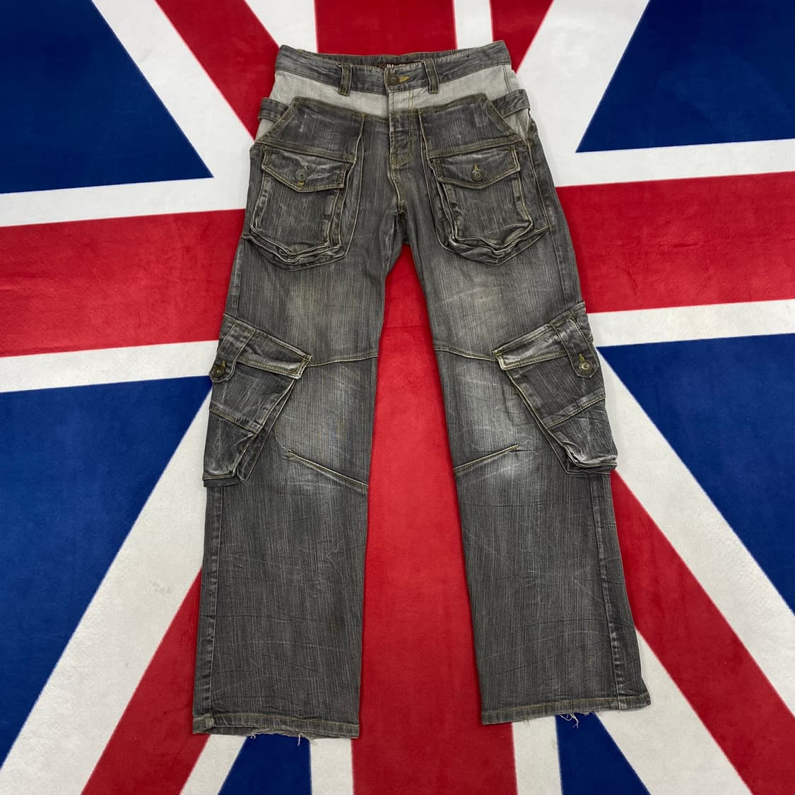 뱅뱅 y2k 워싱 카고 팬츠 28 상품이미지1