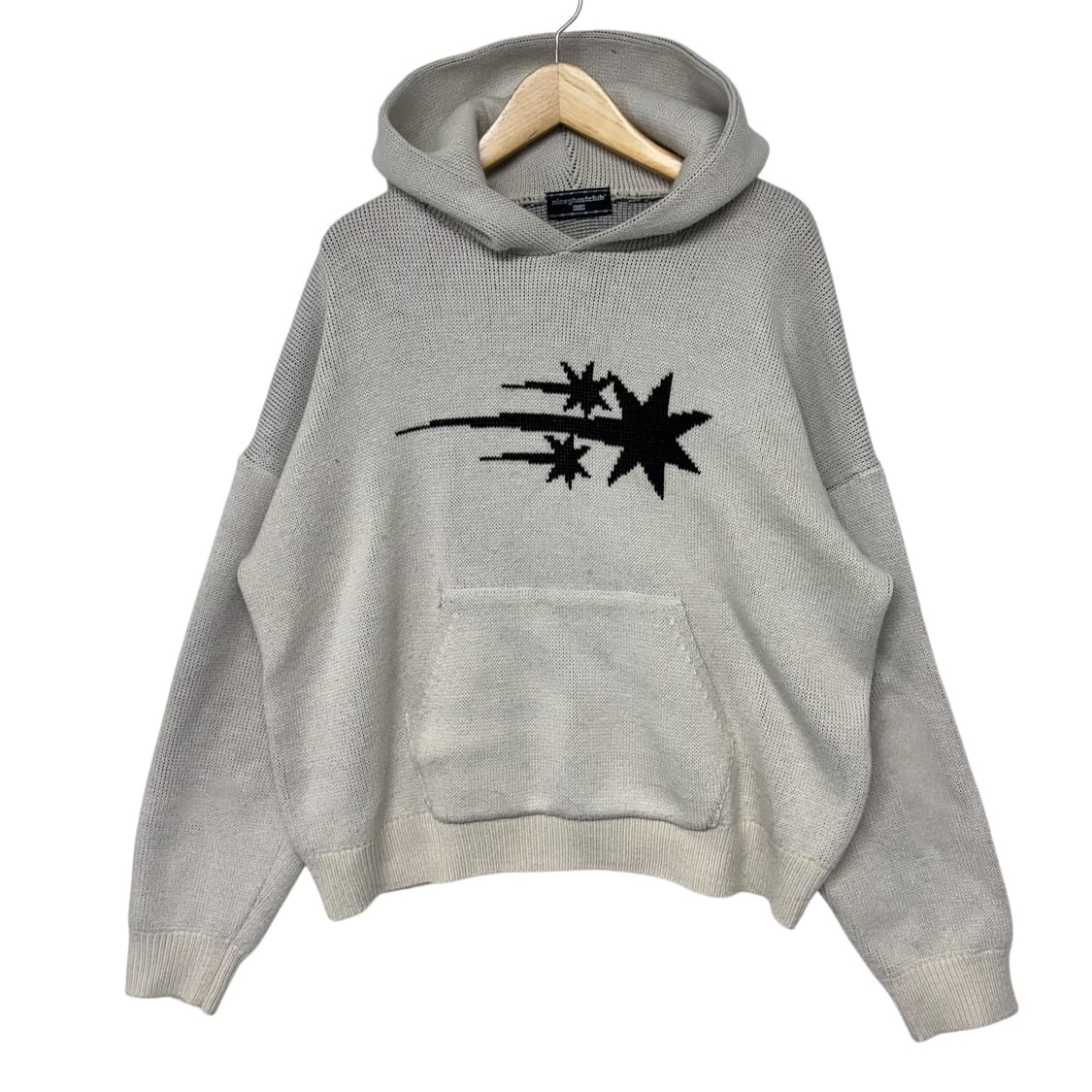 나이스고스트클럽 스타로고 니트후드 상품이미지1