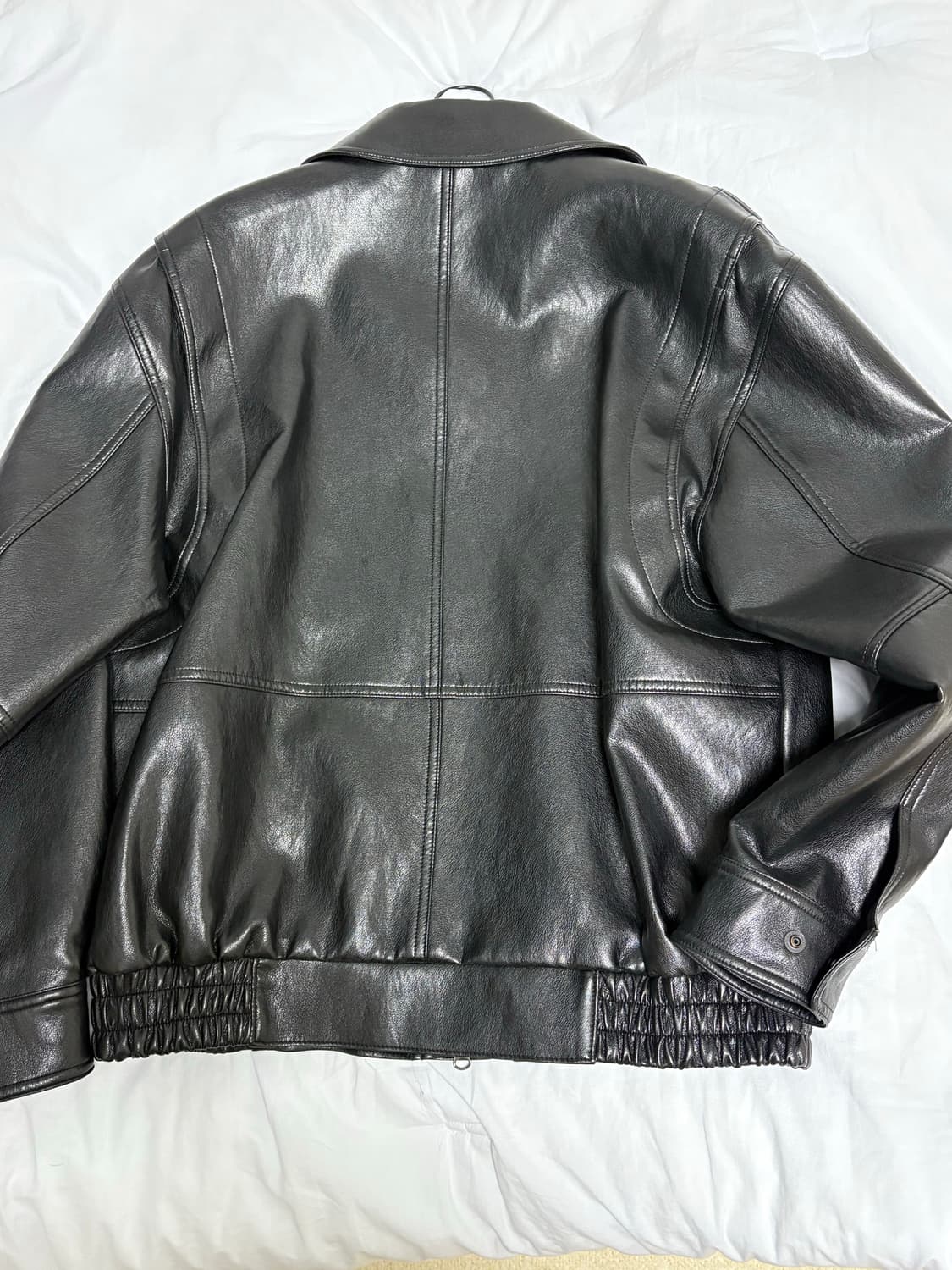 L‘EAU 오버핏 레더자켓 상품이미지3