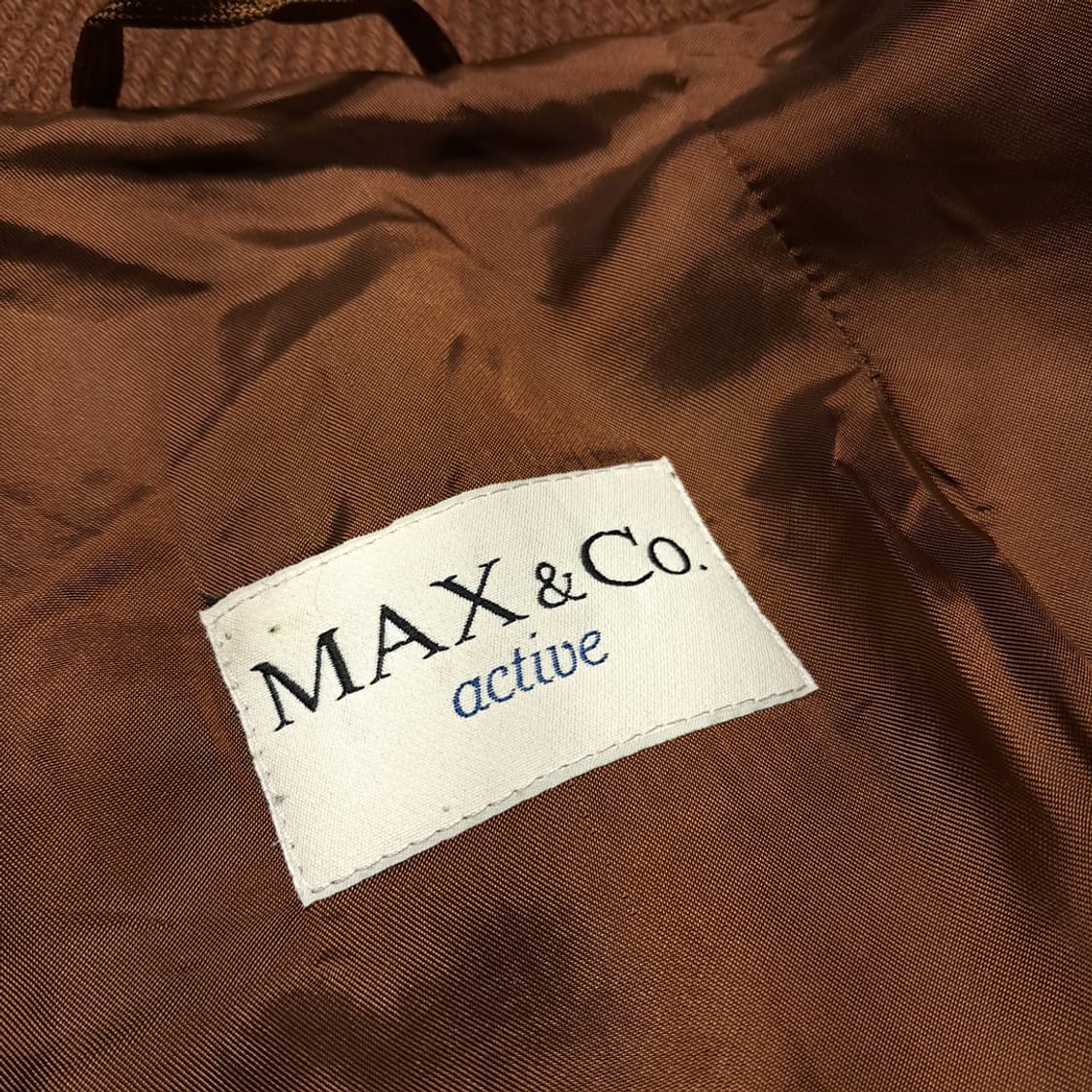 CN982W L 막스앤코 브라운 울 벨티드 코트 상품이미지3