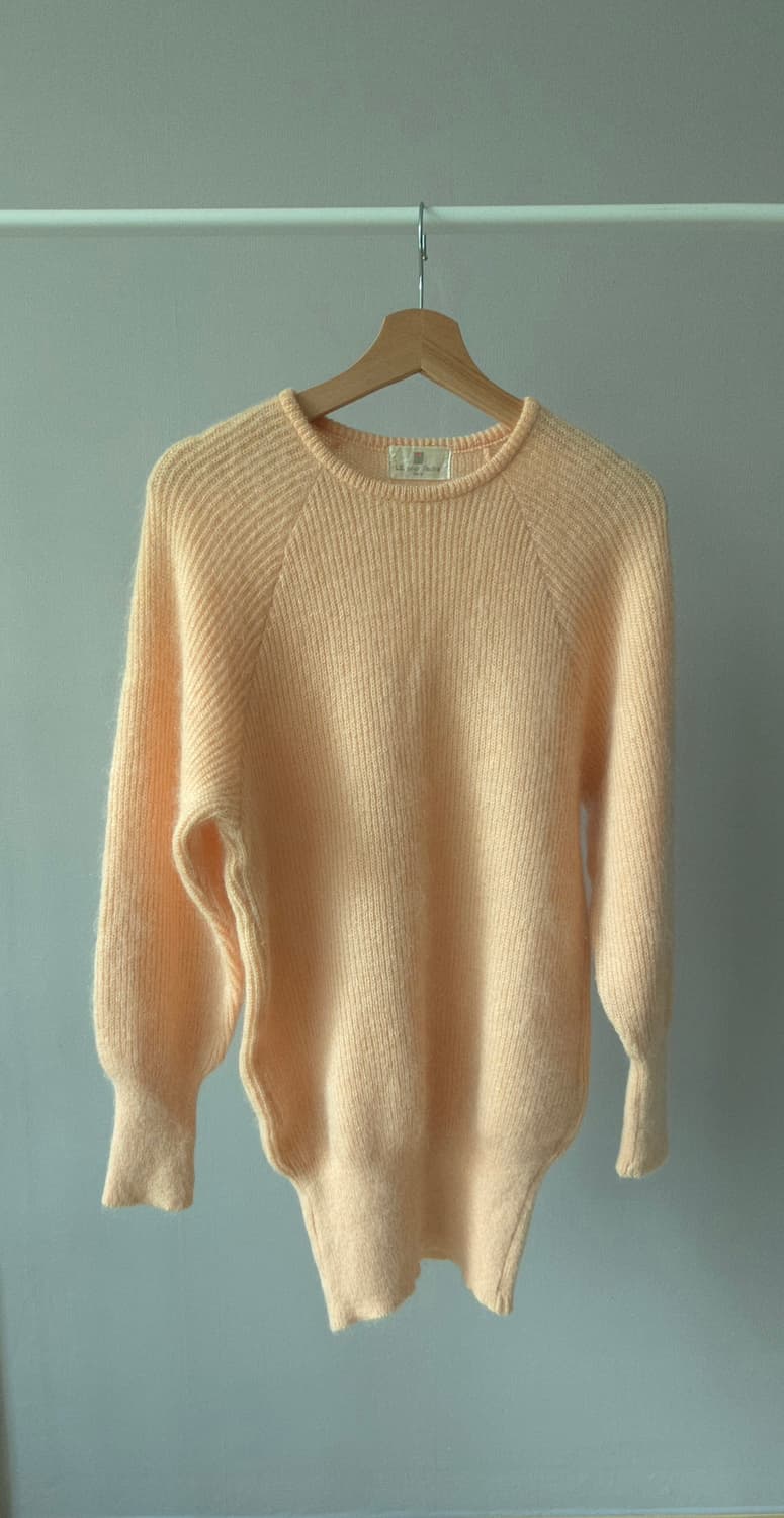 살구빛 키드모헤어 니트 - Lil pour l'autre Paris 상품이미지1