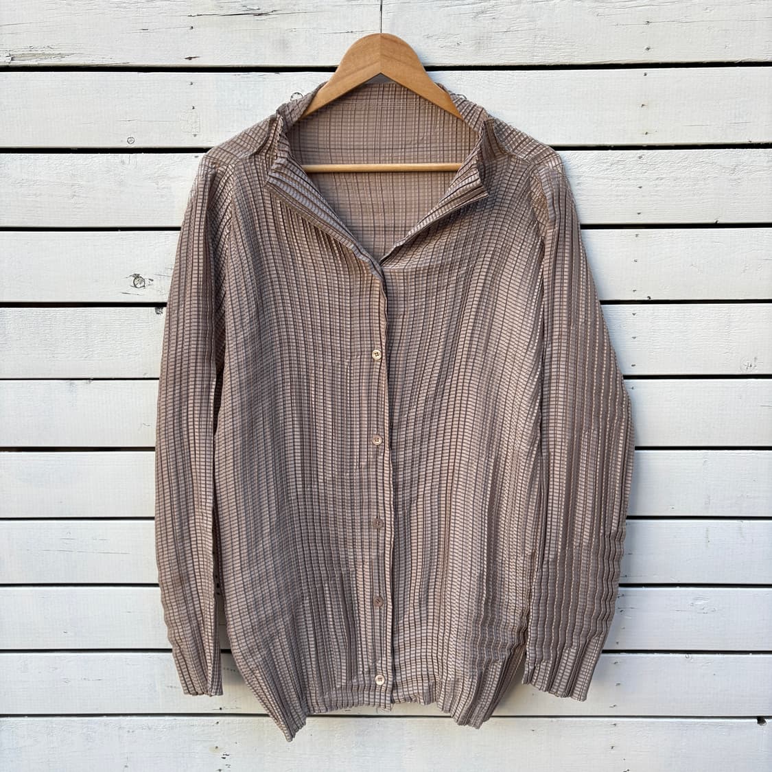 Issey Miyake 이세이미야케 플리츠 셔츠 블라우스 상품이미지2