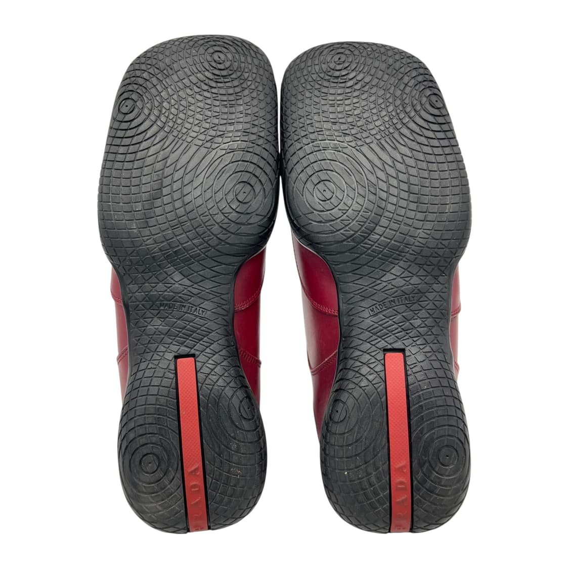 240 Vtg W 프라다 스포츠 슬립온 토글 스니커즈 버건디 (EU38) 상품이미지6