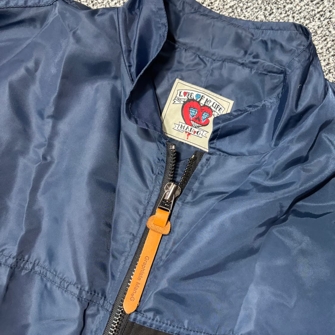 그라피스트 만지 MAN.G 바람막이 야상 점퍼 네이비 (F) 상품이미지3