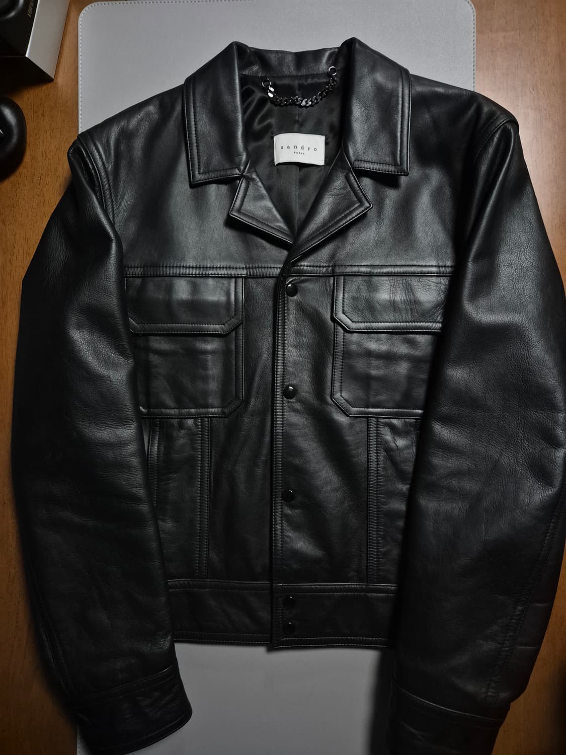 산드로옴므 파이어버드 가죽자켓 XL 상품이미지1