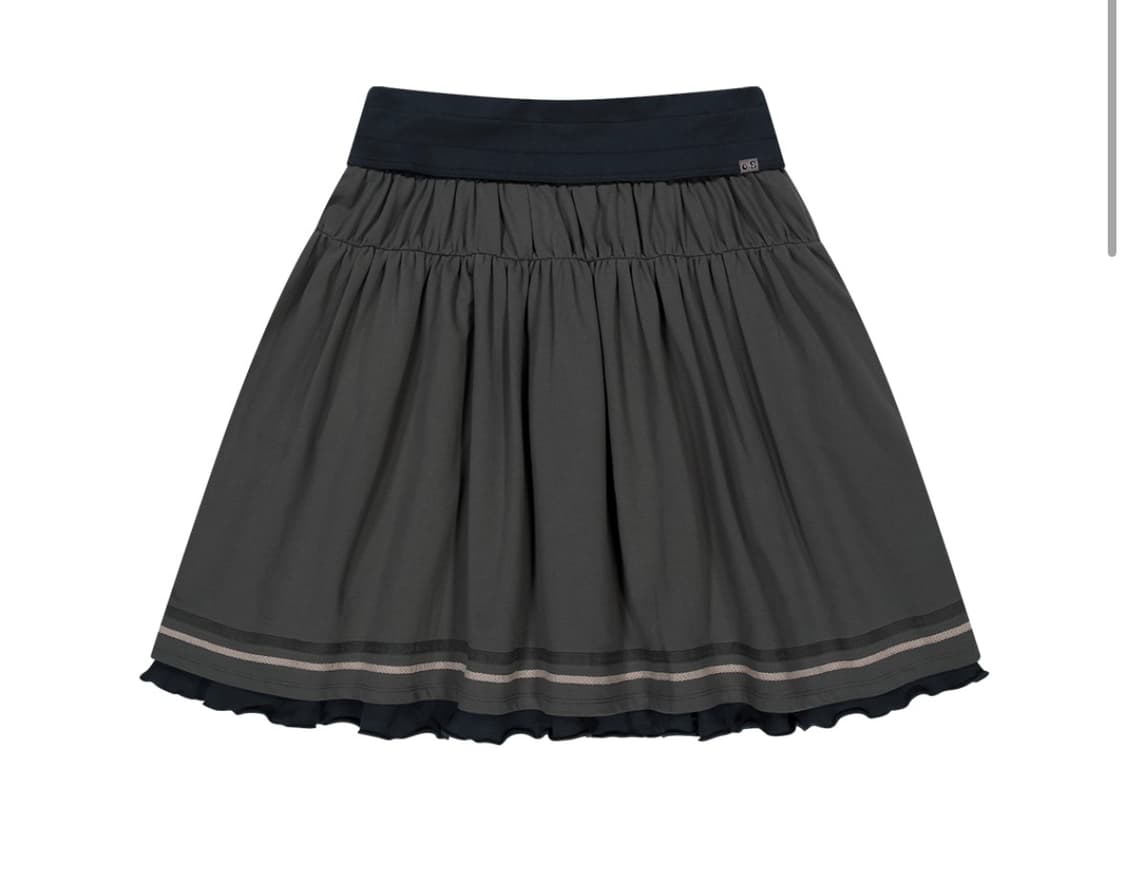 코이세이오 x 브라이스돌 폴딩 셔링 스커트 차콜 2사이즈 미개봉 상품이미지1