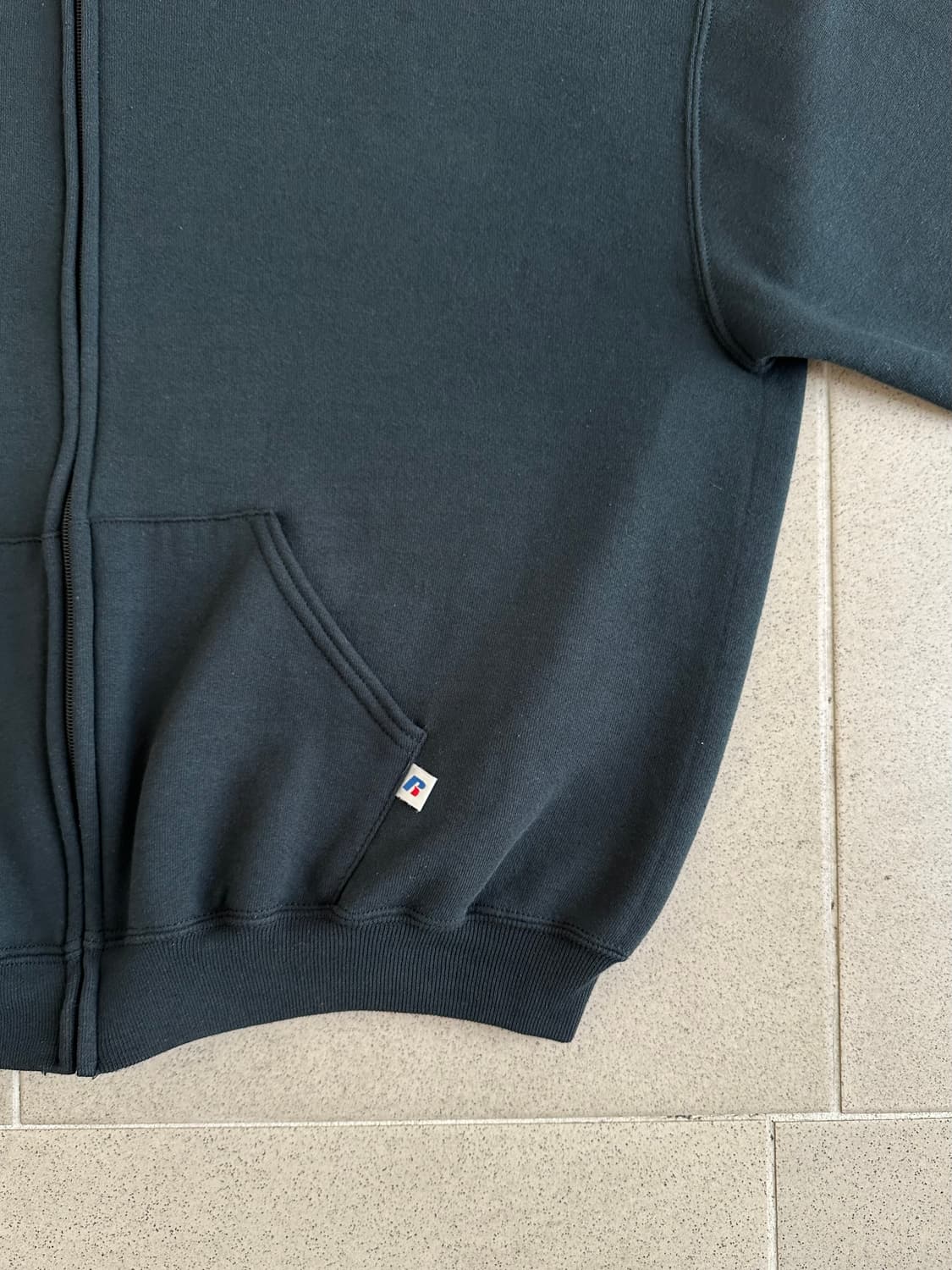 00s 빈티지 러셀 후드집업 다크그린 XL 상품이미지3