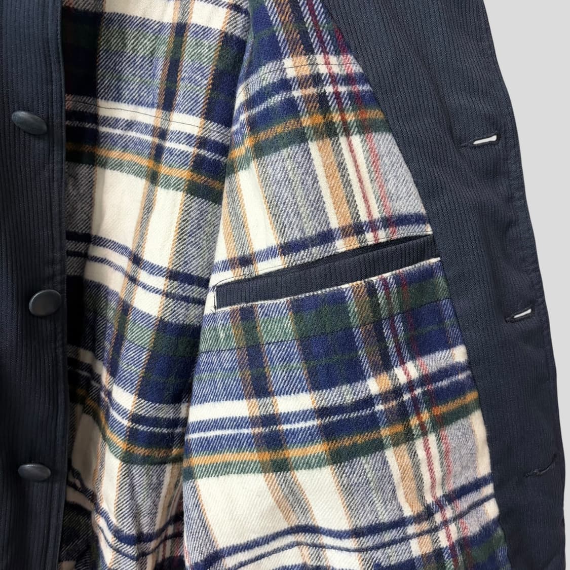 (L)산토리 보스 커피 카우레더 봄버자켓 상품이미지7