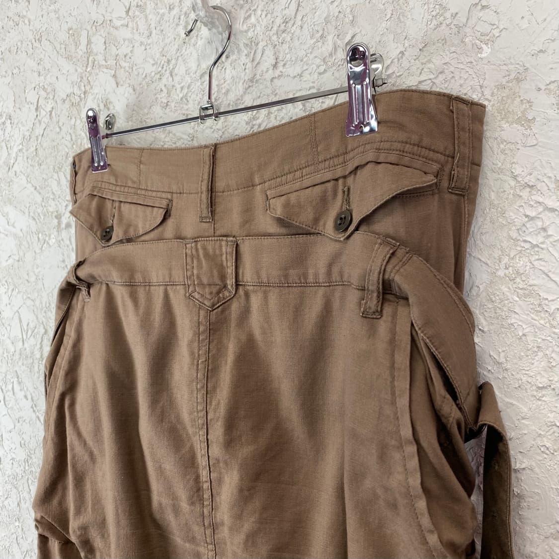 주카 더블 웨이스트 사이드 벨티드 스커트 상품이미지6