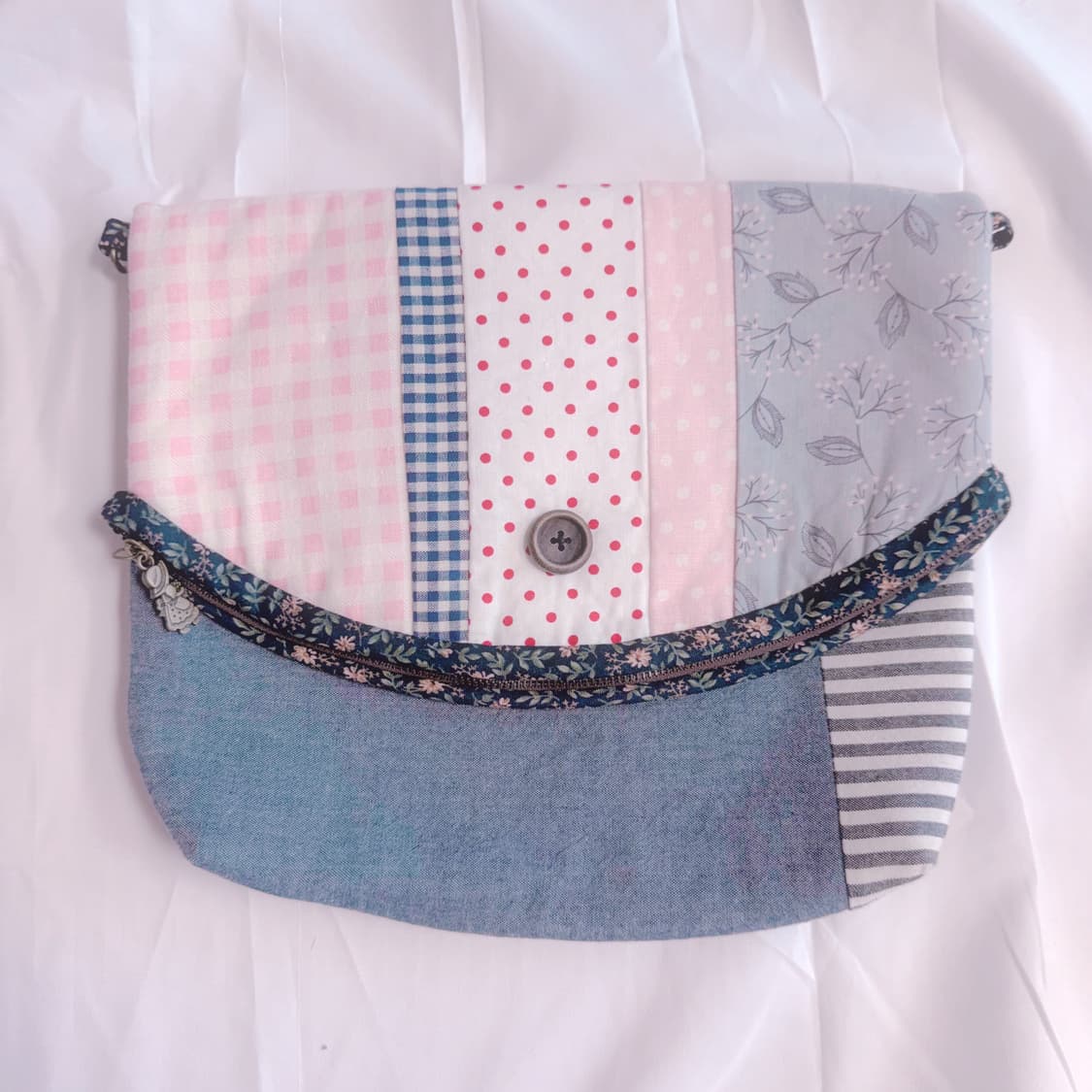 후루요 스트립 패치워크 모리걸 일본 파우치 상품이미지2