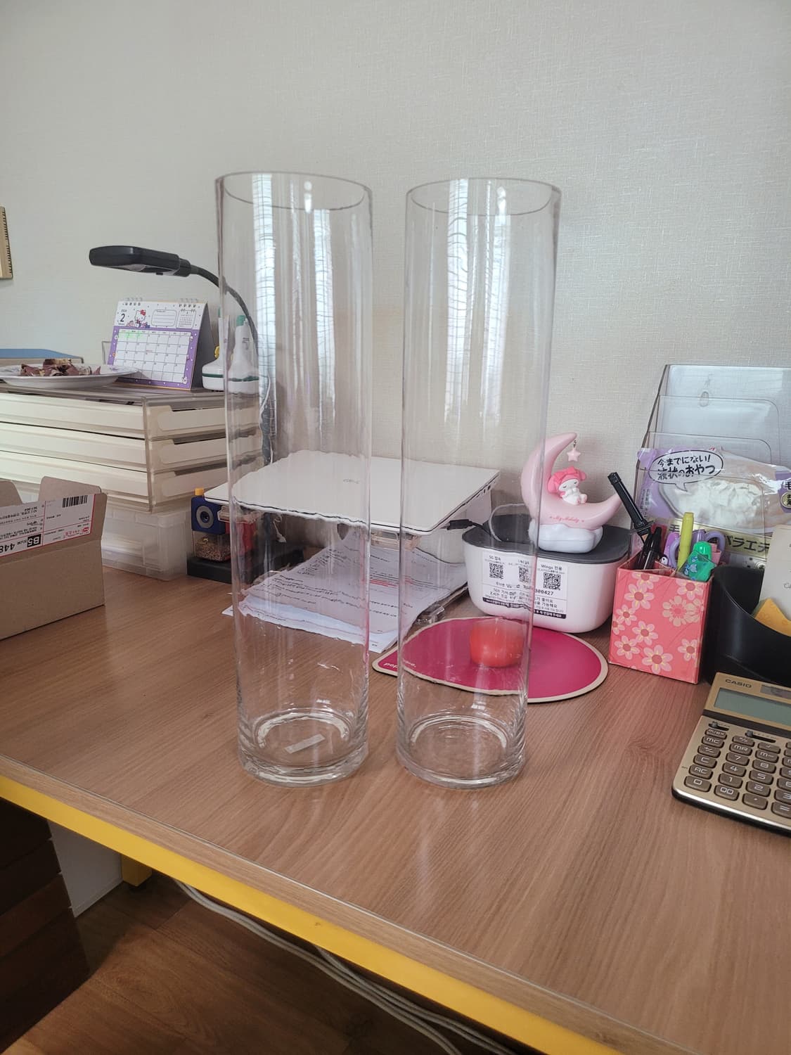 투명 유리 화병 2개 상품이미지1