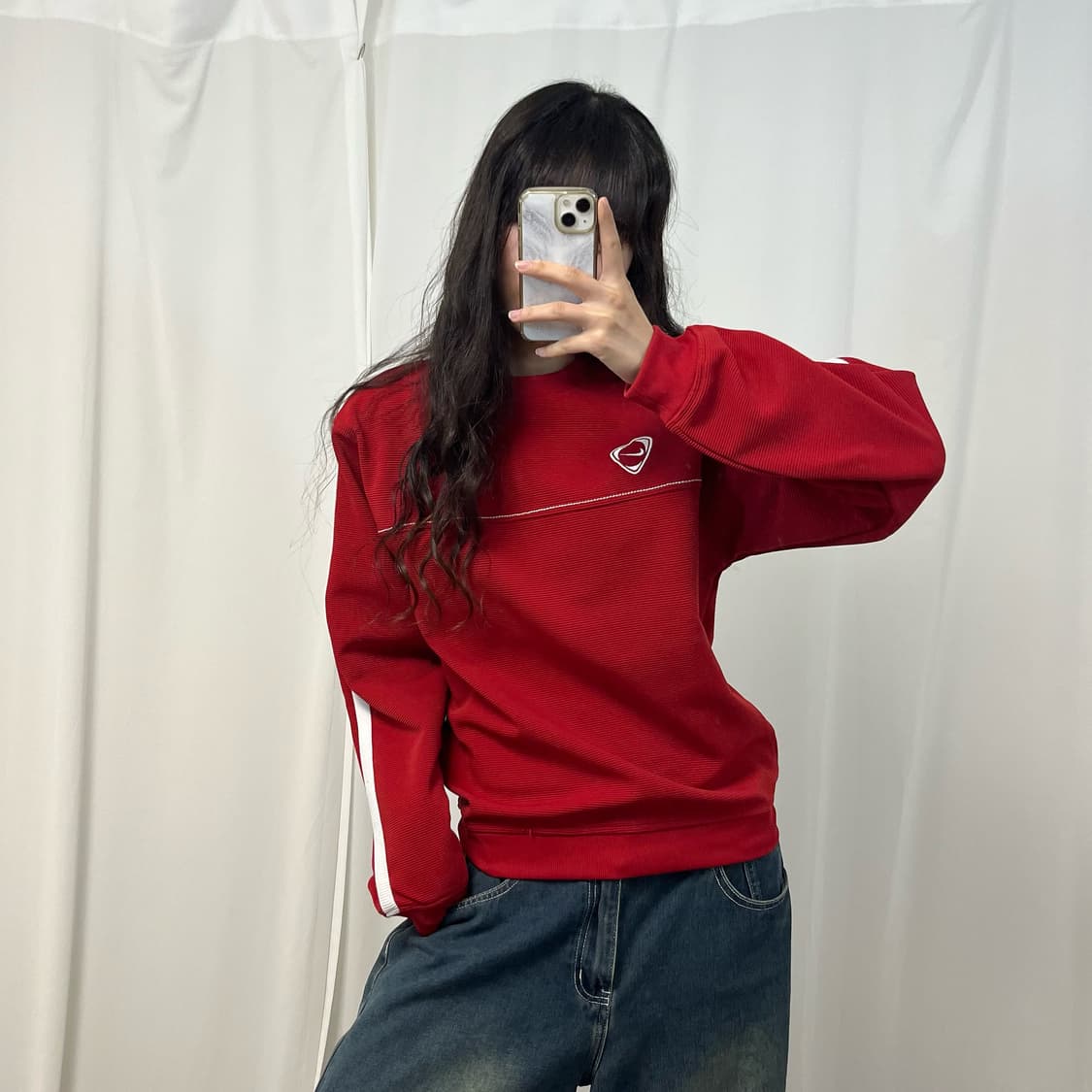 Nike red jersey sweatshirt  상품이미지2